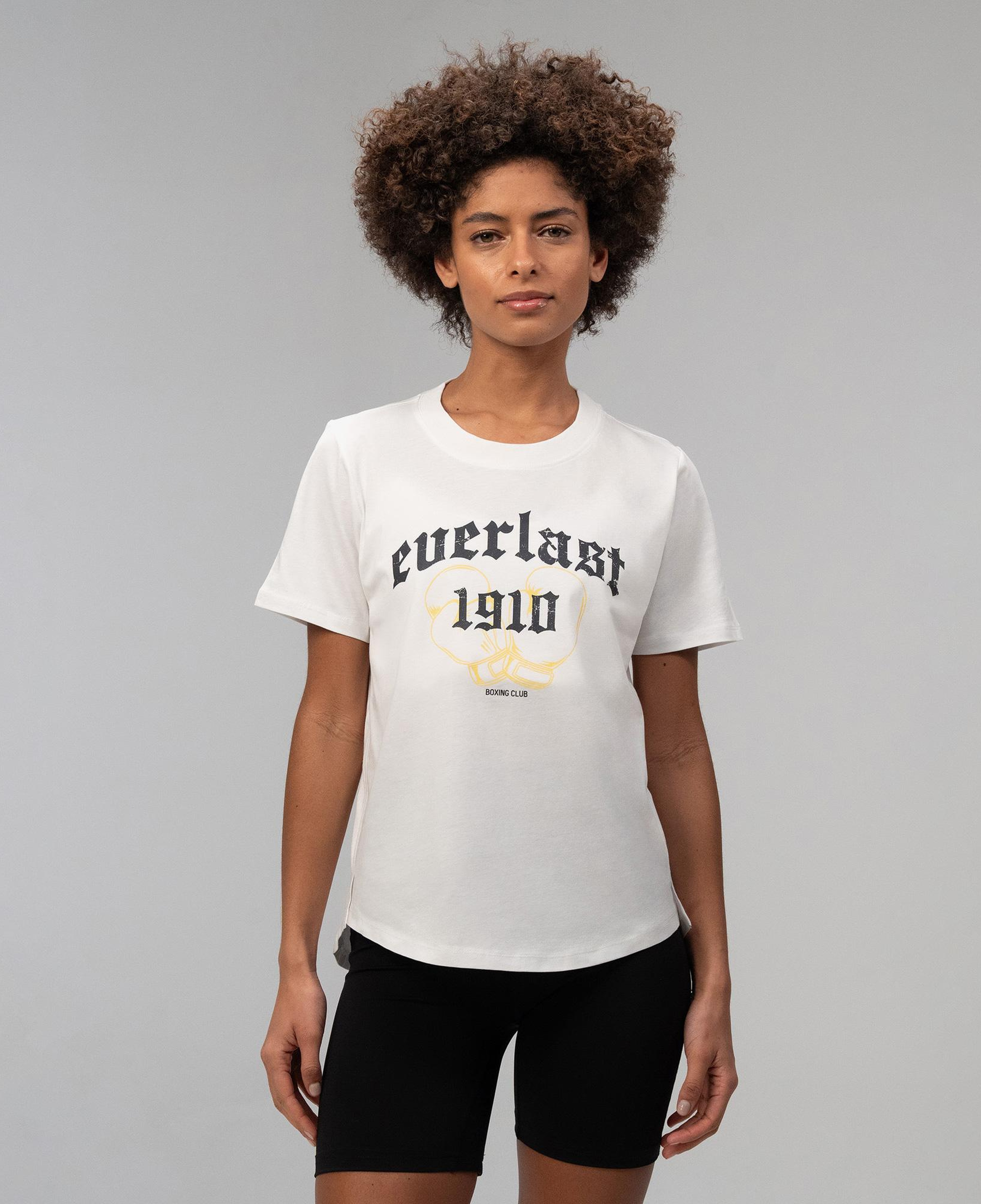 Everlast Graphic Boxing Collection Comfort Fit Beyaz Kadın T-Shirt