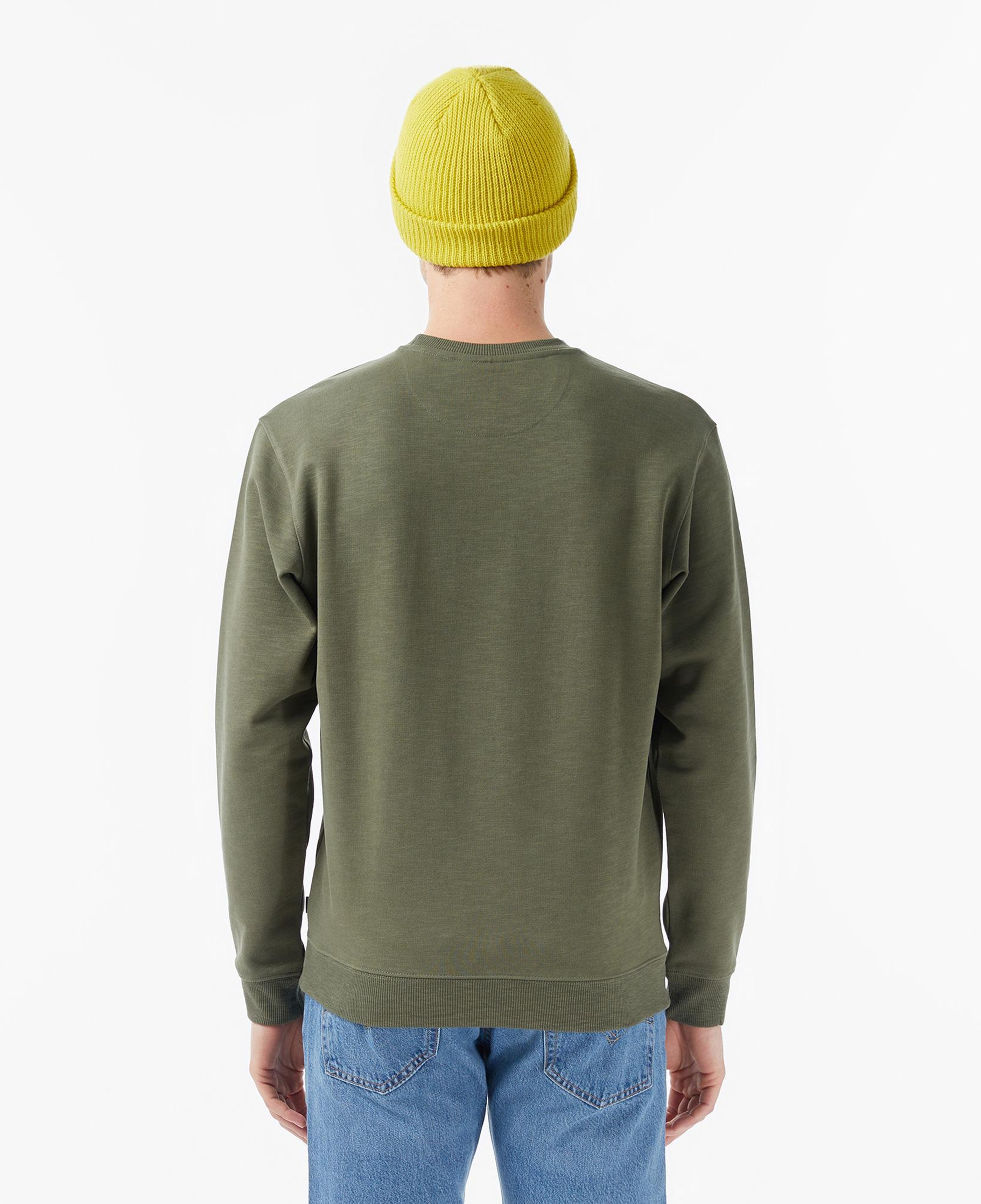 Scotch&Soda Left Chest Logo Erkek Yeşil Sweatshirt