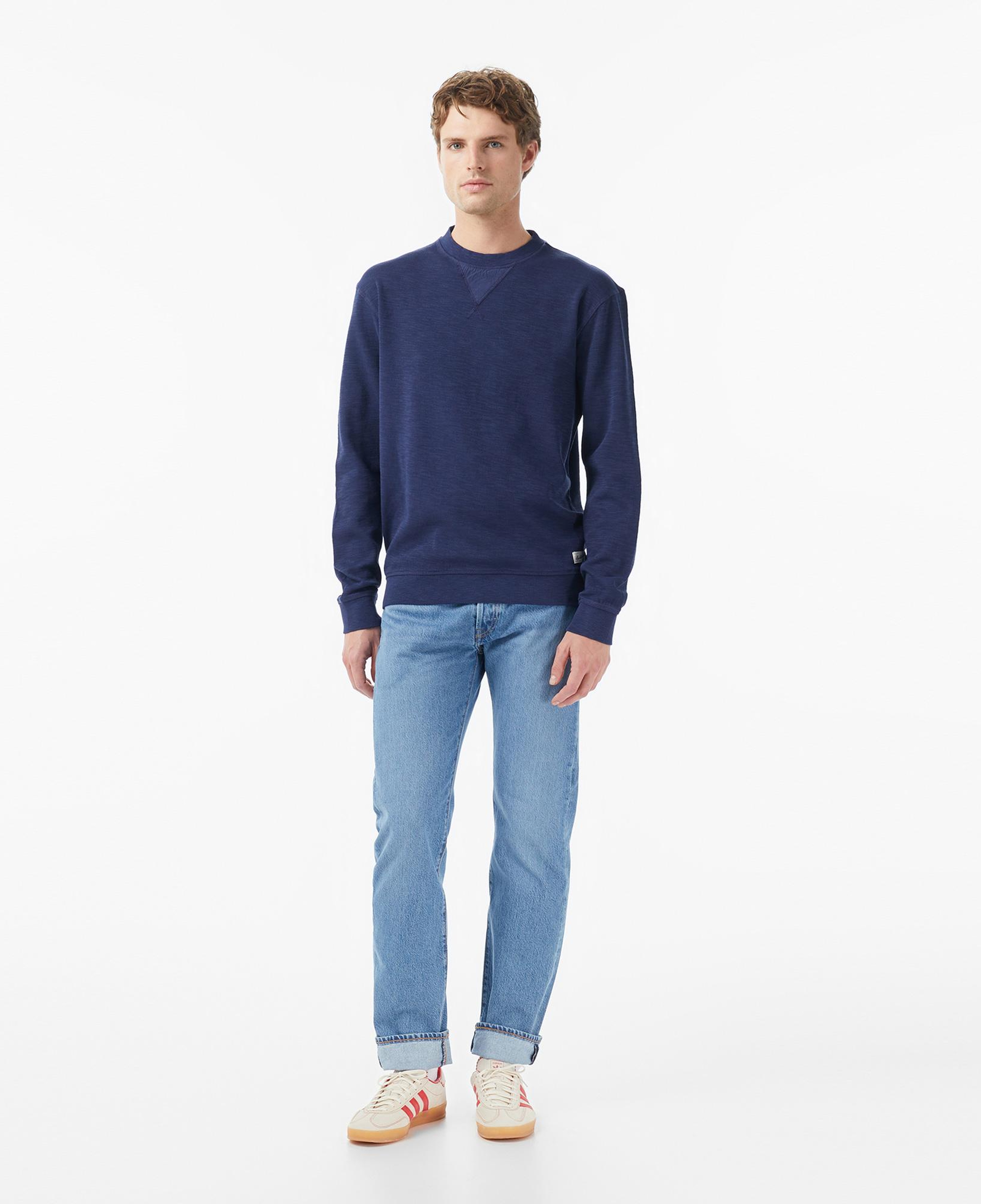 Scotch&Soda G/D Structured Erkek Lacivert Sweatshirt