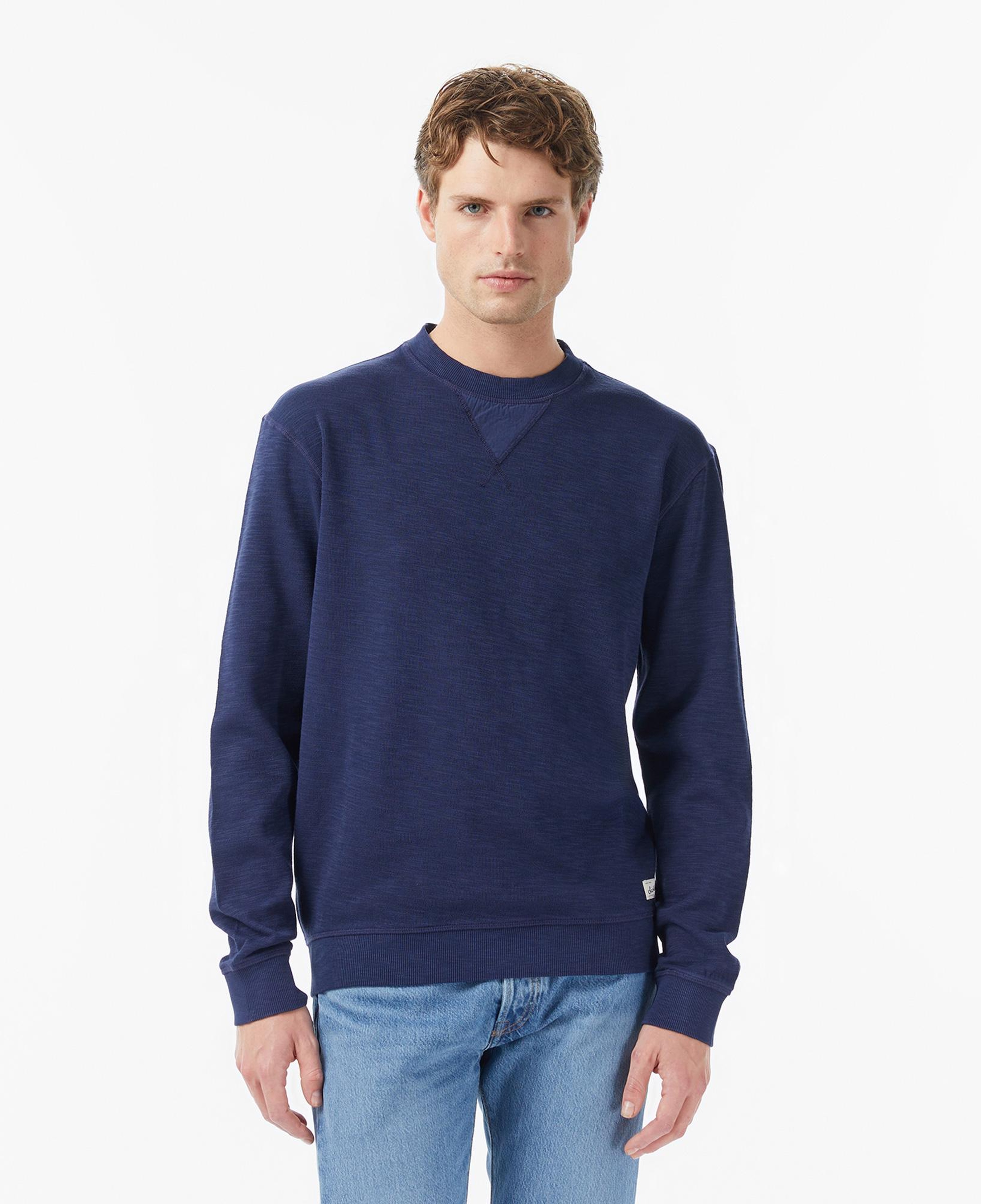 Scotch&Soda G/D Structured Erkek Lacivert Sweatshirt