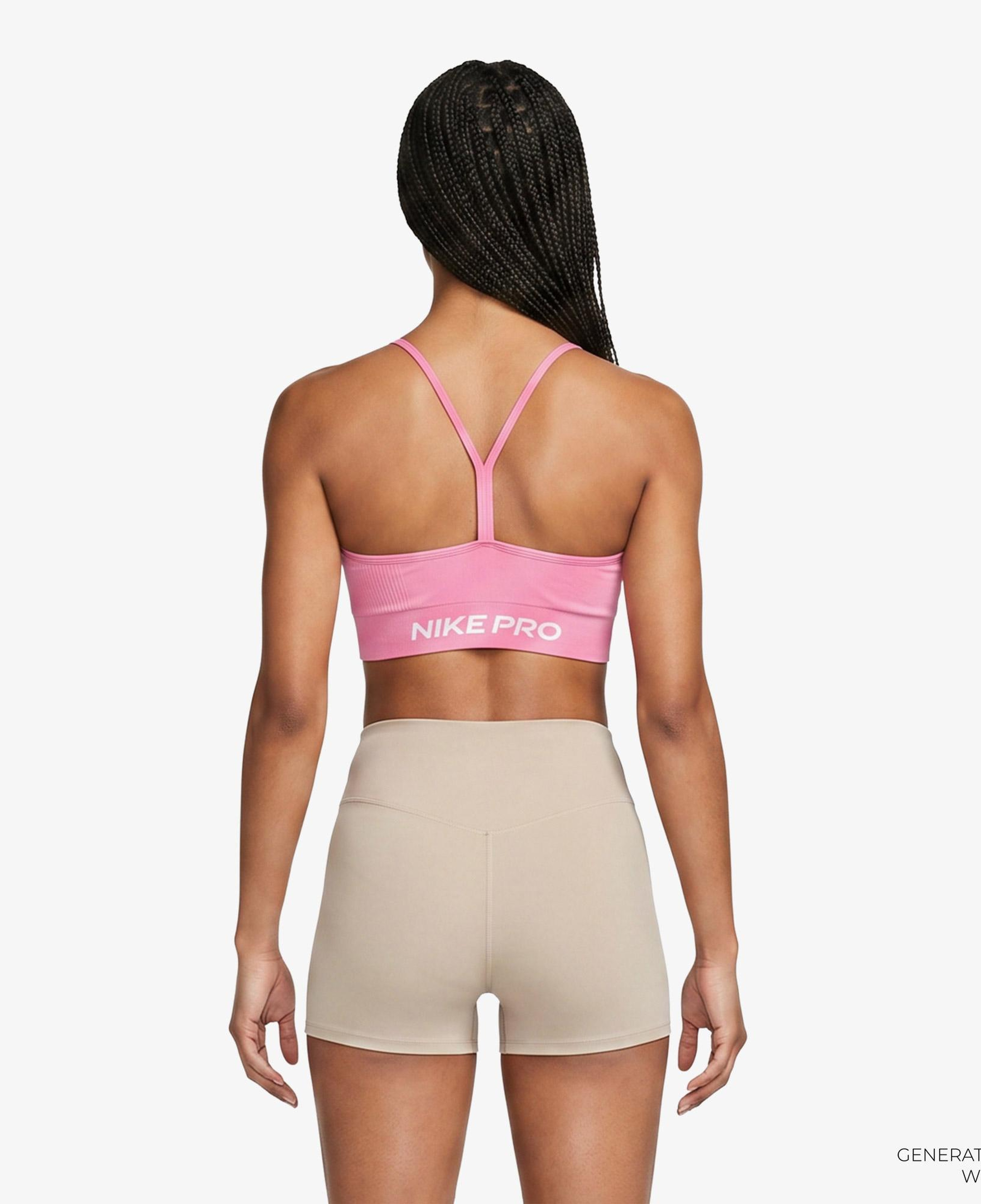 Nike Pro Dri-Fit Seamless Kadın Pembe Bra