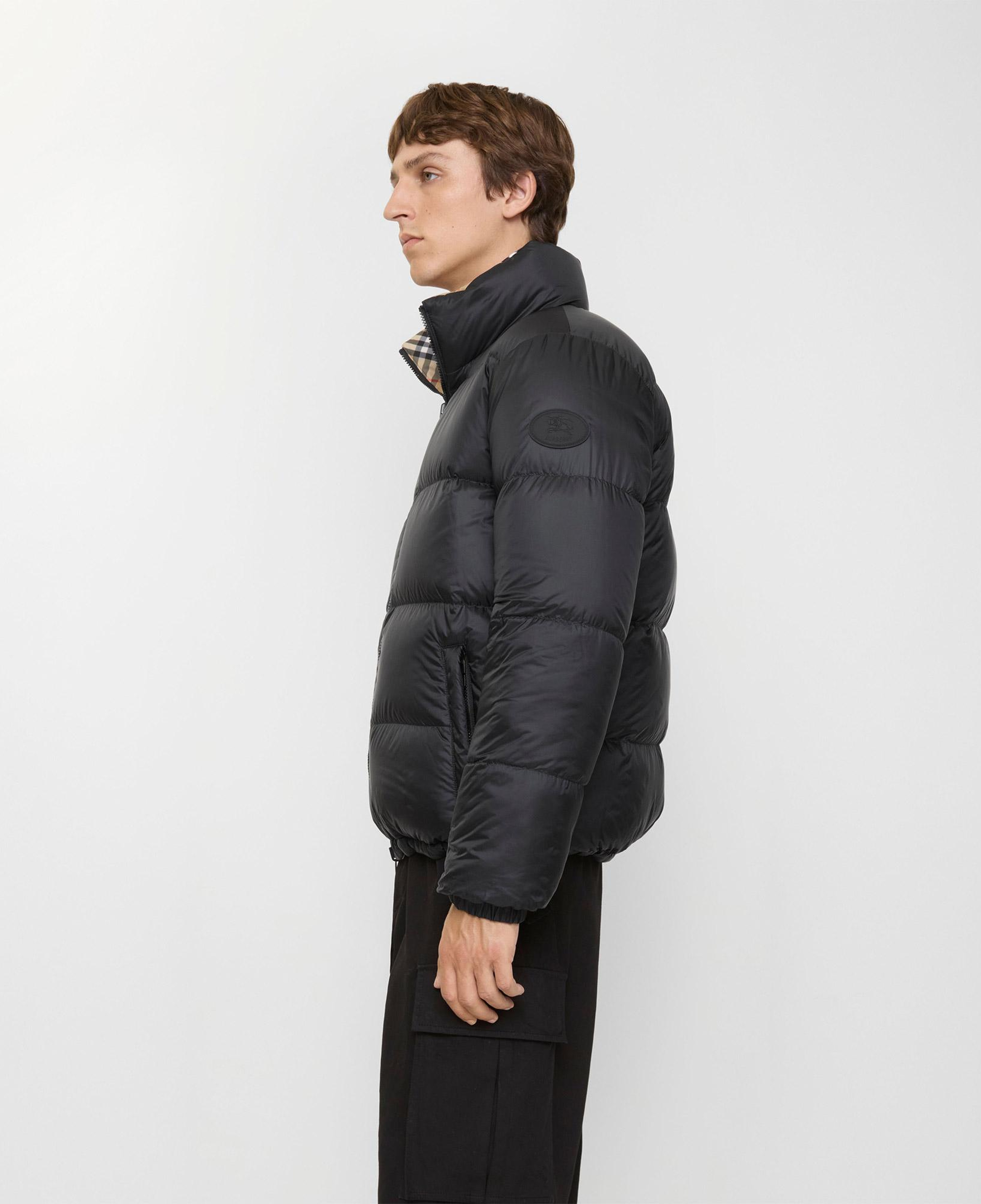Burberry Reversible Check Puffer Erkek Bej Mont