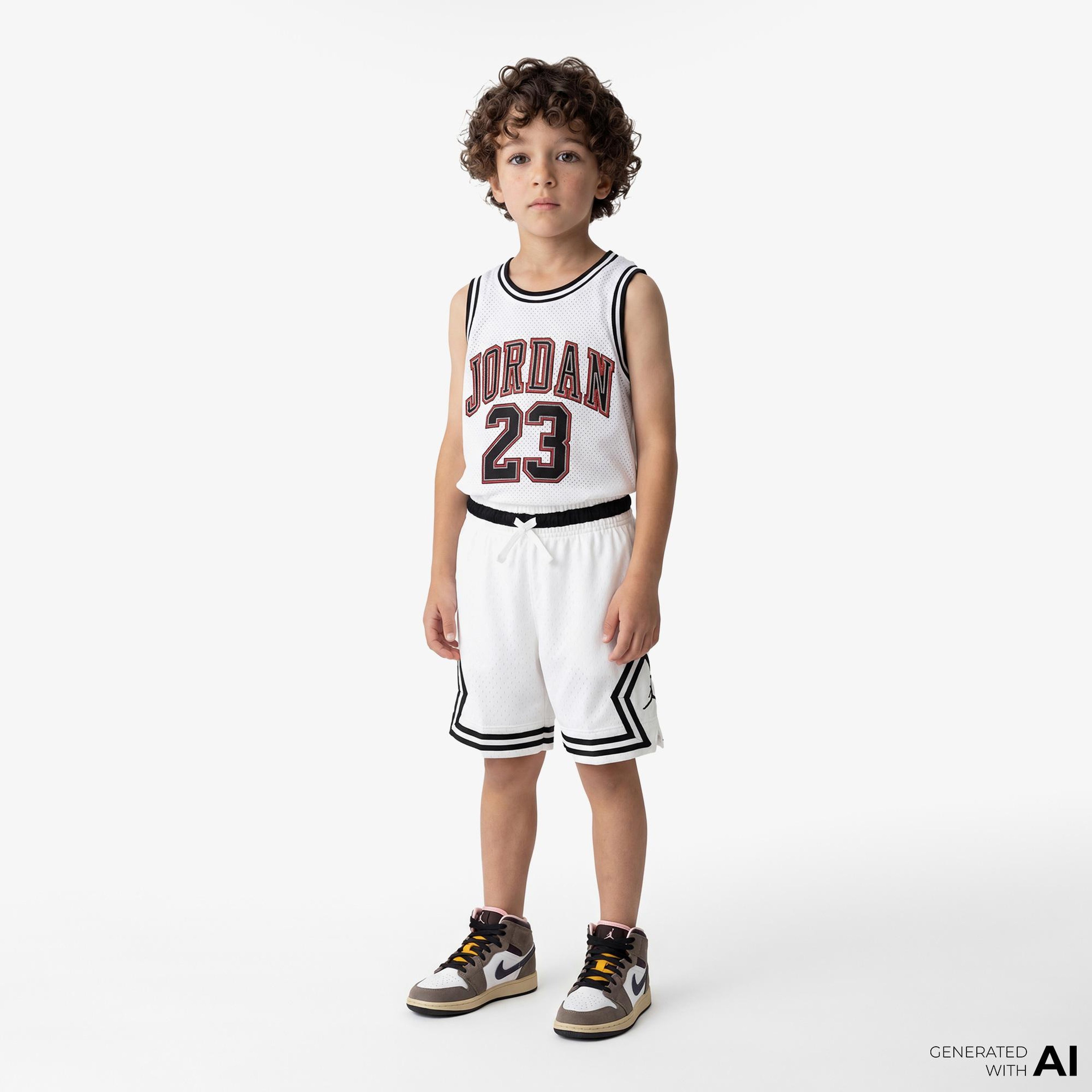 Jordan MJ Sport Diamond Çocuk Beyaz Şort