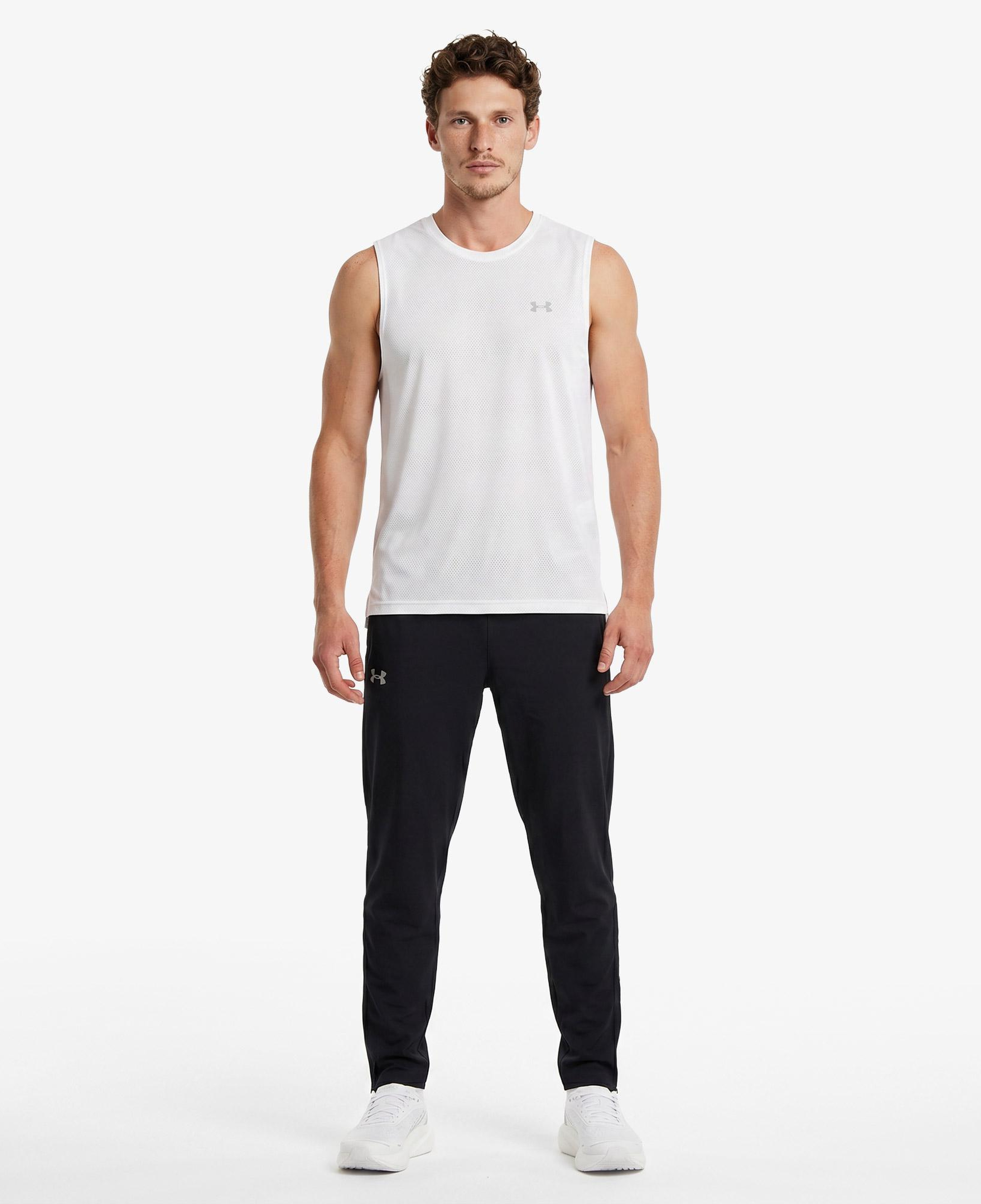 Under Armour Velociti Tank Erkek Beyaz Koşu Atlet