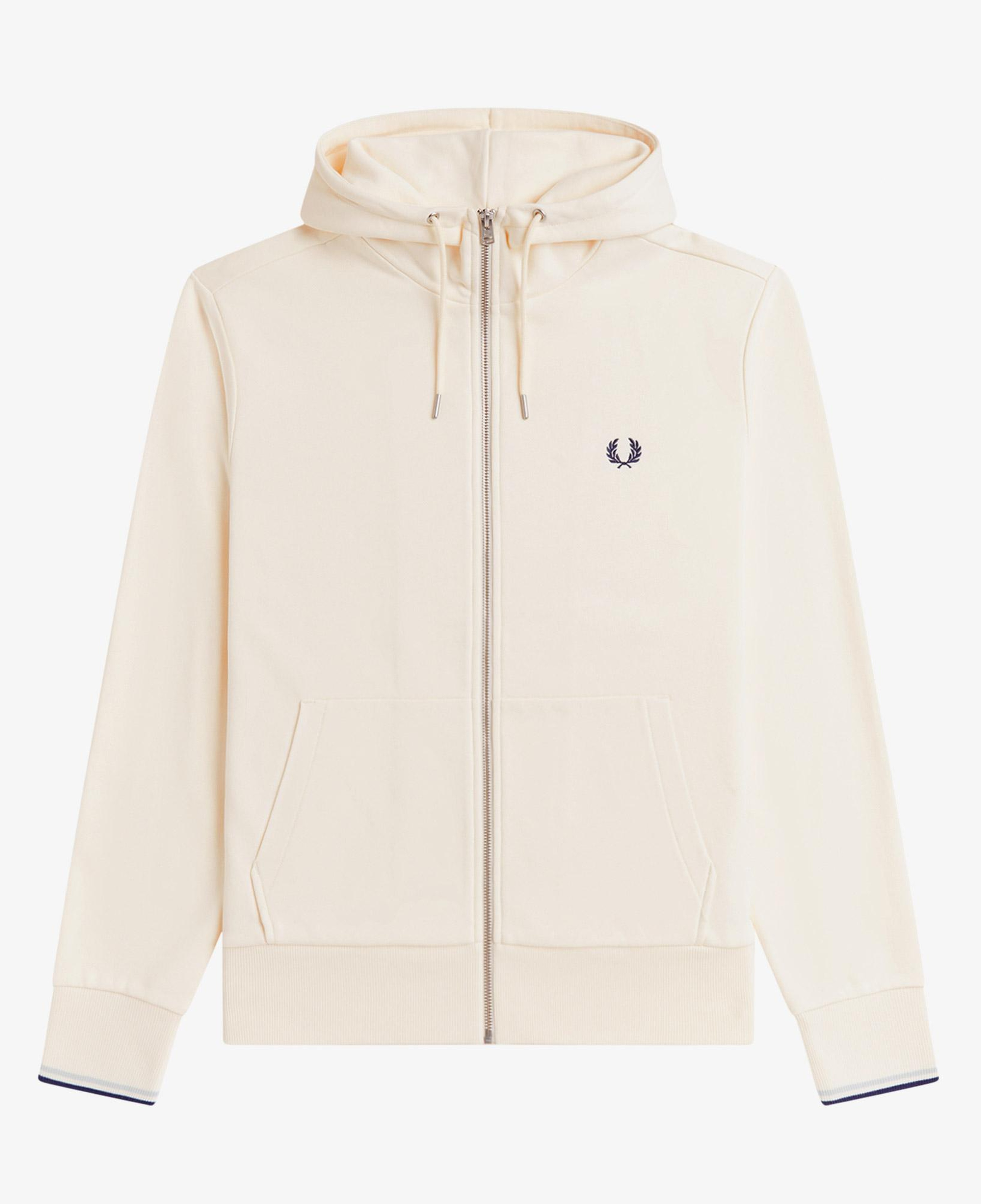 Fred Perry Erkek Krem Hoodie
