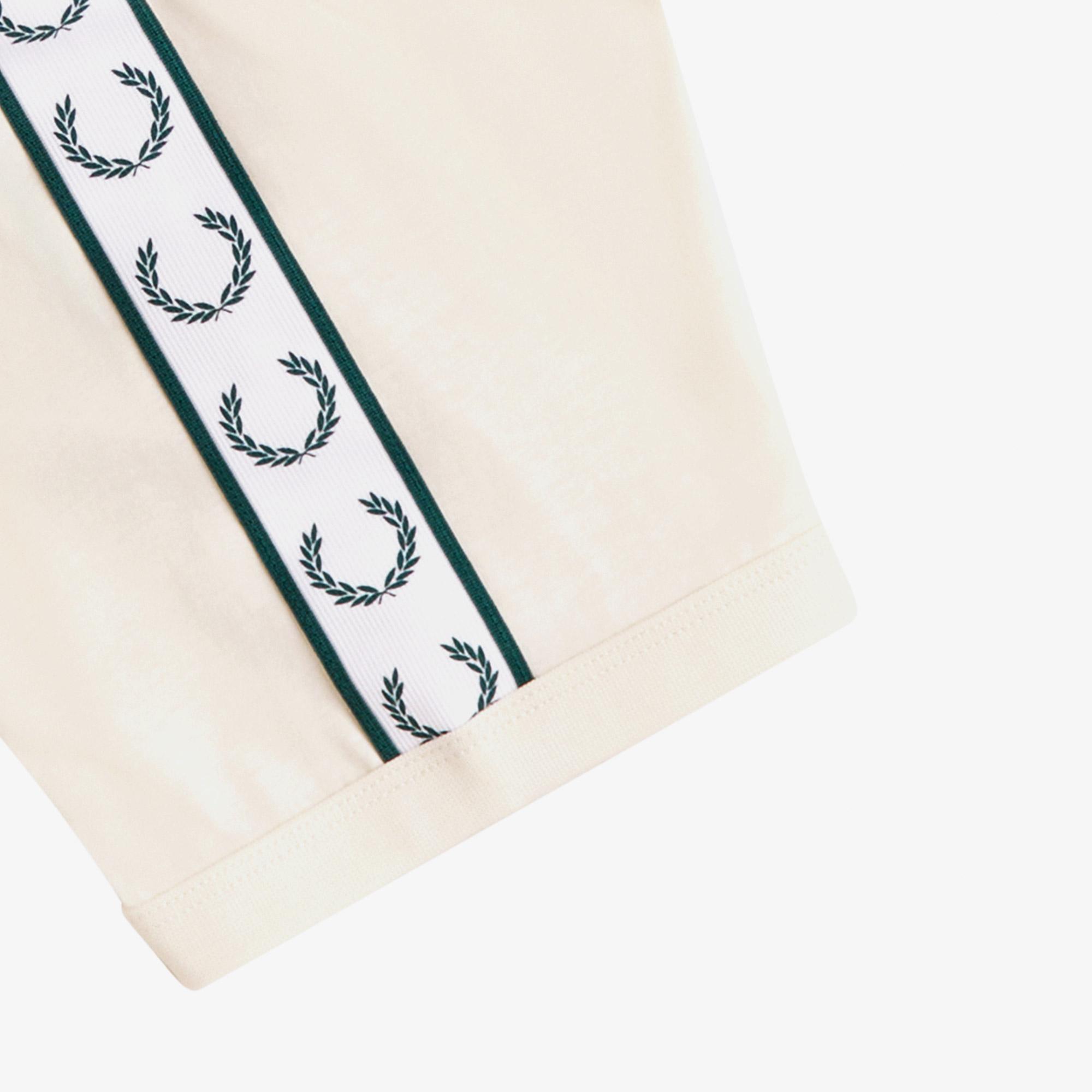 Fred Perry Contrast Tape Ringer Erkek Krem T-Shirt