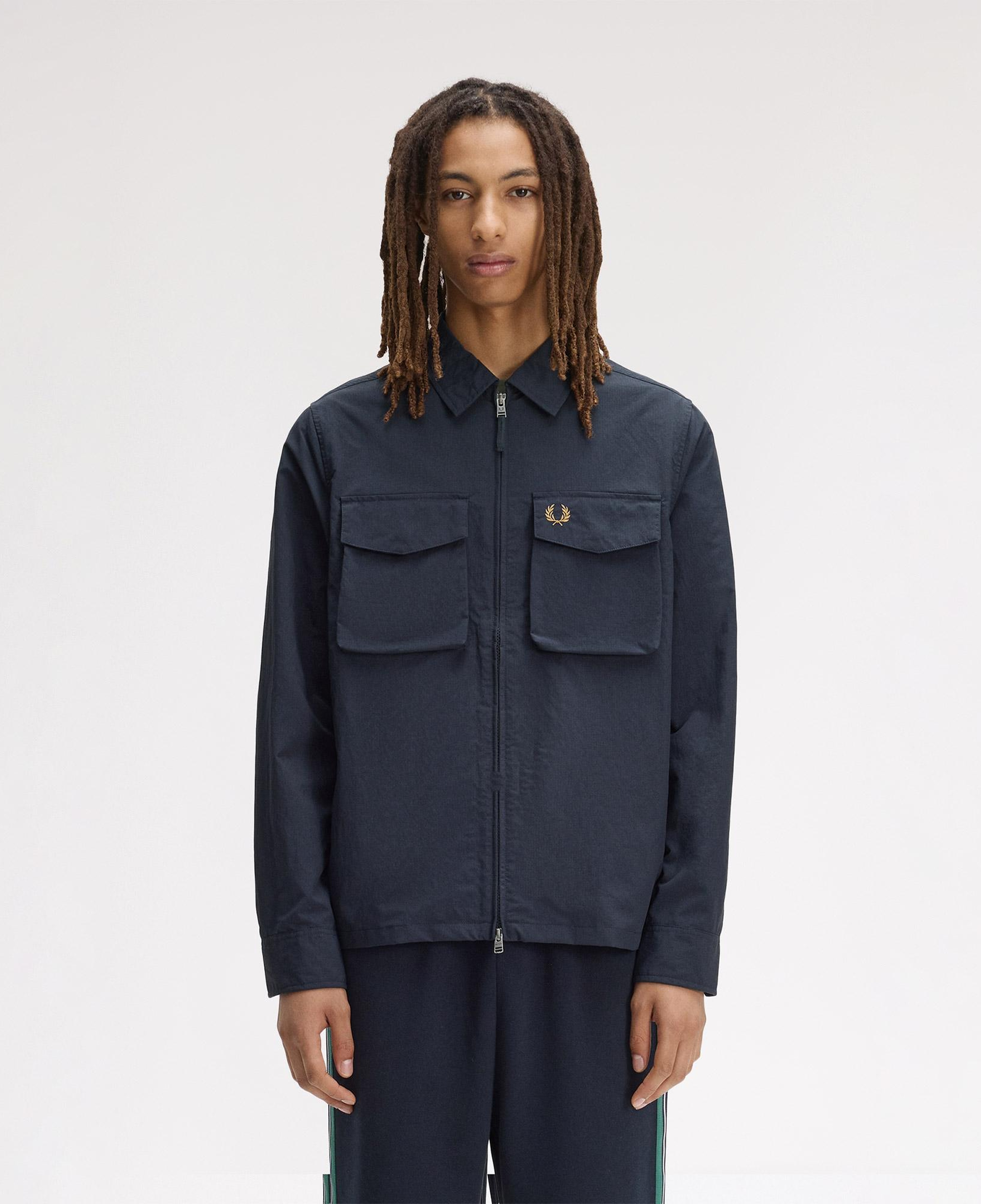 Fred Perry Ripstop Pocket Erkek Lacivert Gömlek