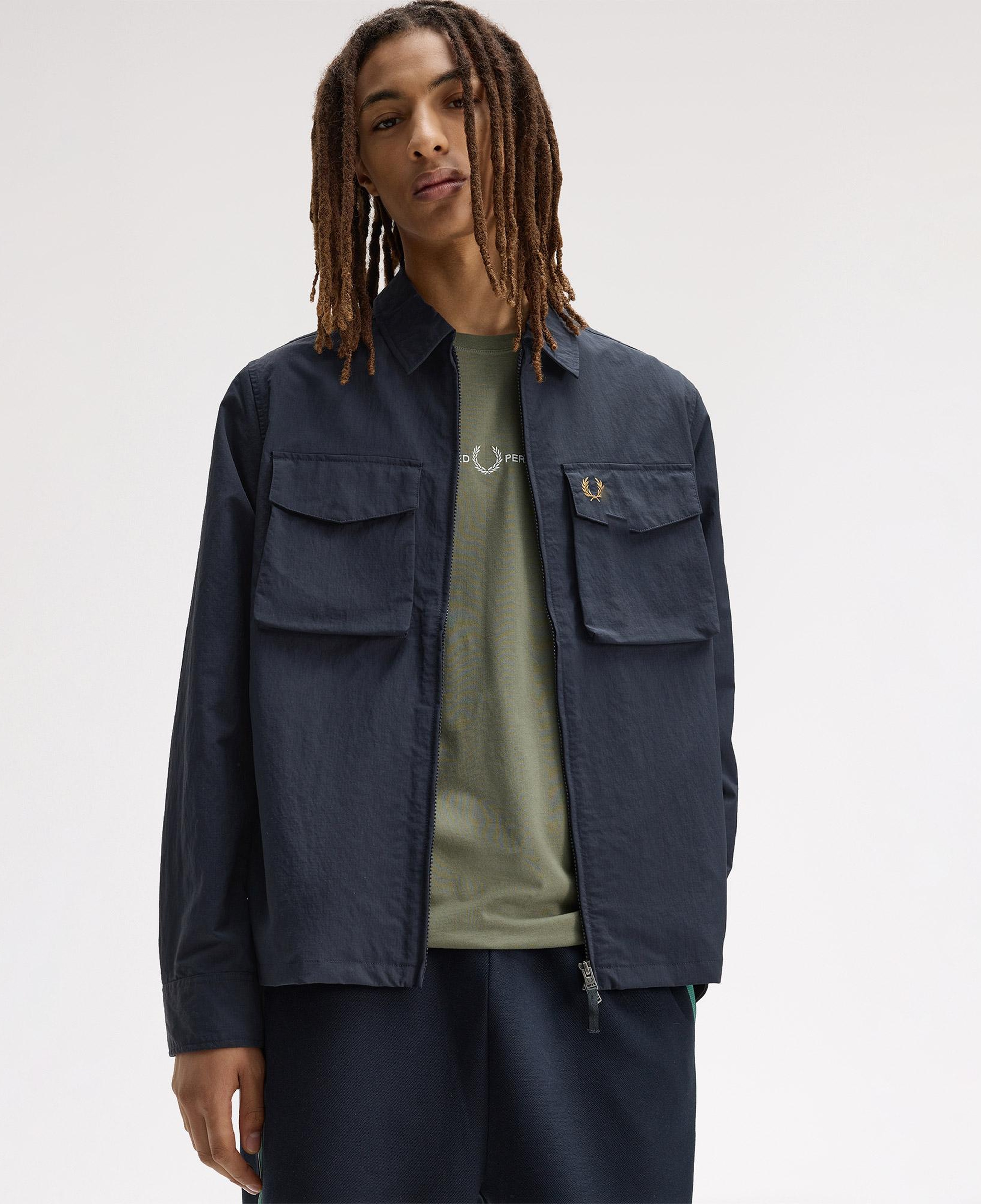 Fred Perry Ripstop Pocket Erkek Lacivert Gömlek
