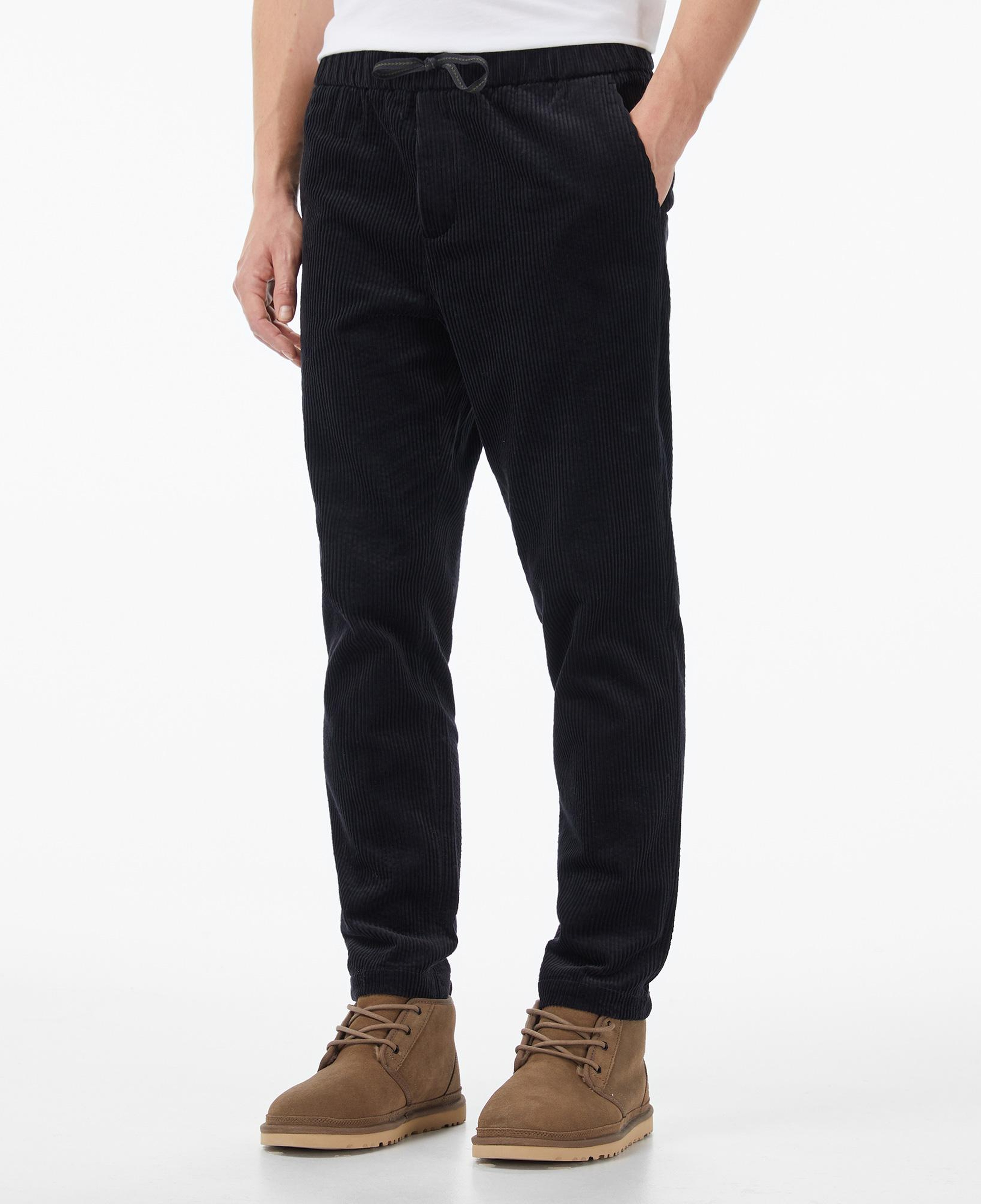 Scotch&Soda Fave Cotton Corduroy Loose Tapered Erkek Gri Pantolon