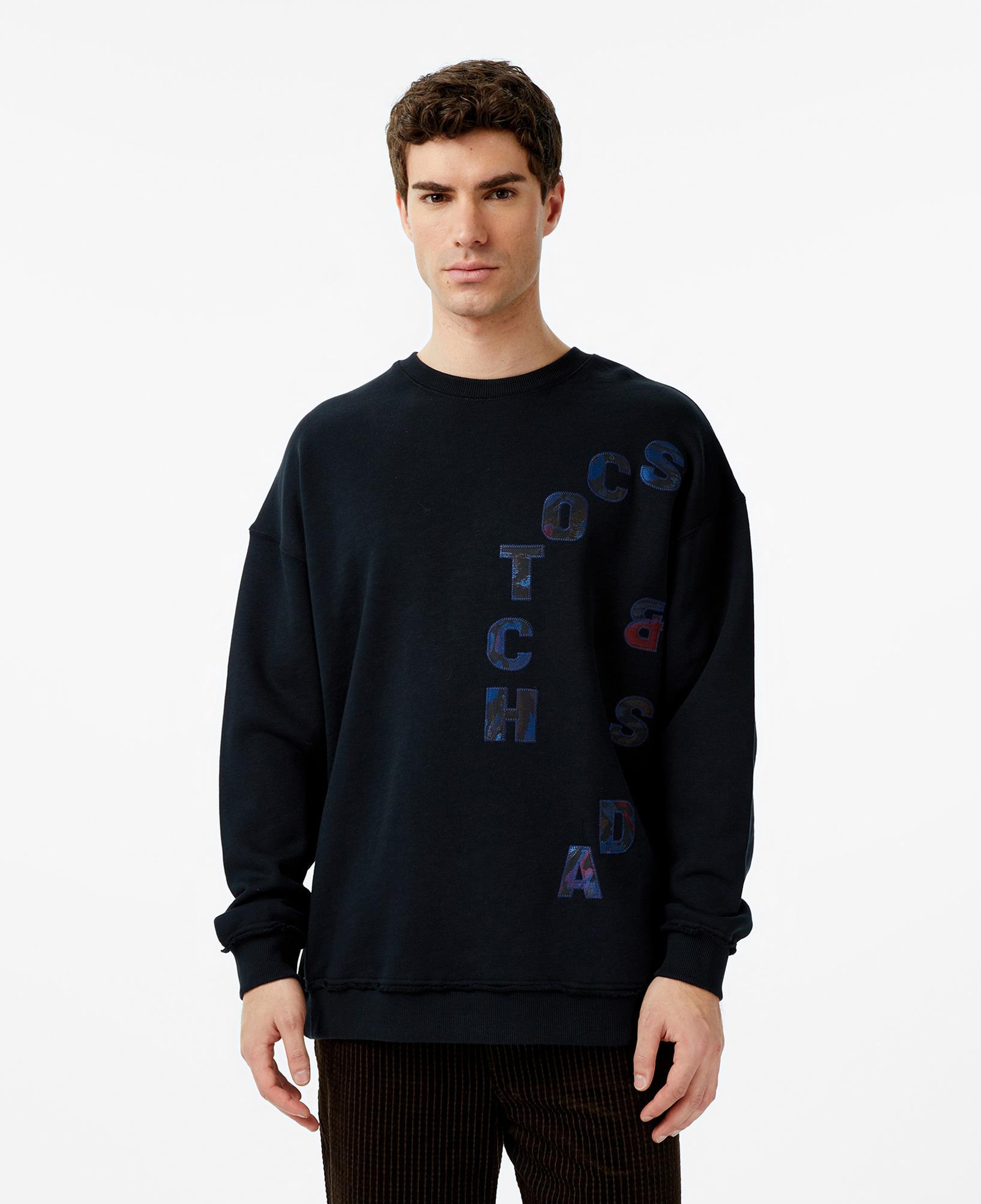 Scotch&Soda Loose Fıt Applique Erkek Gri Sweatshirt