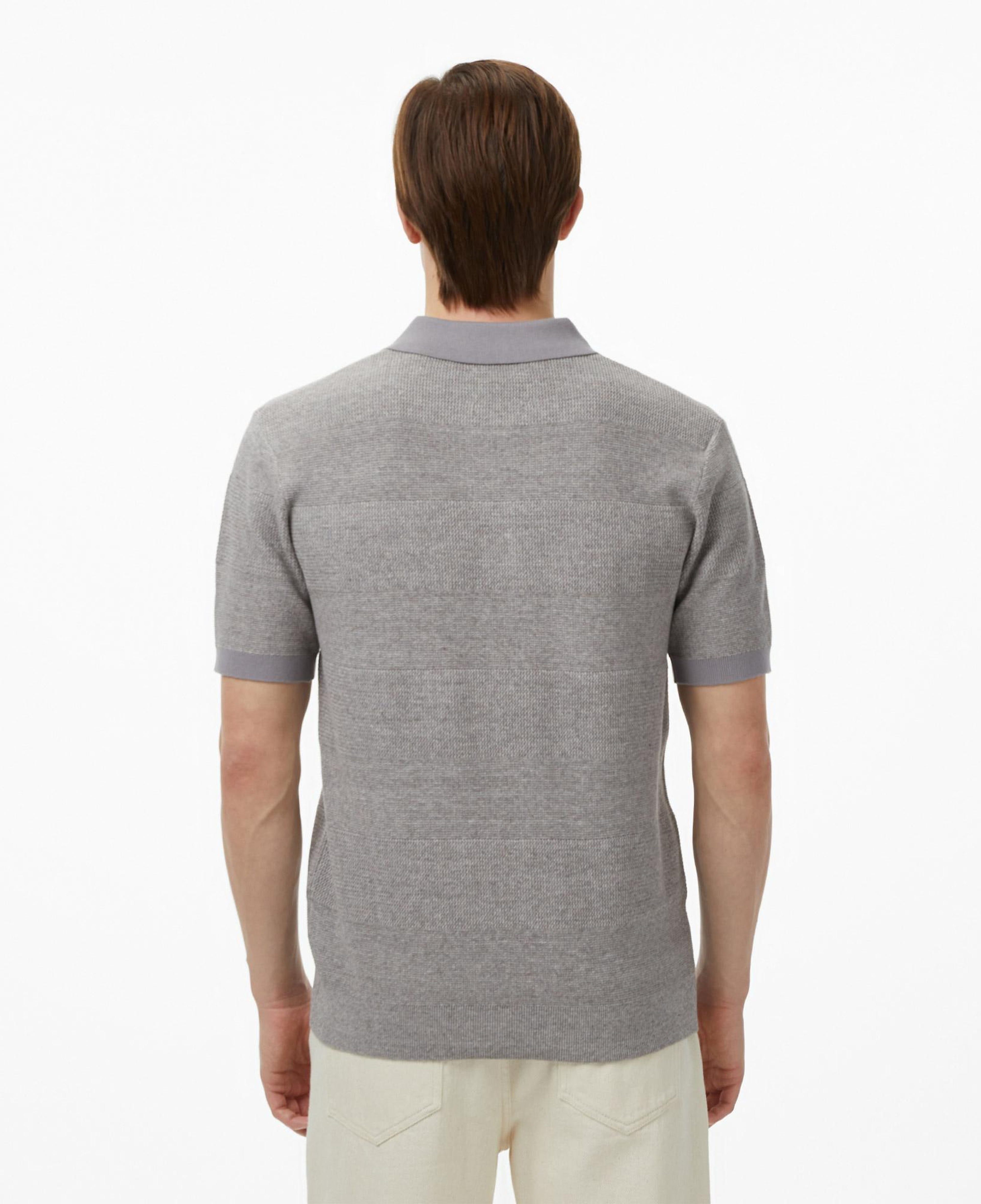 Scotch&Soda Knitted Tone On Tone Striped Regular Fit Erkek Gri Polo