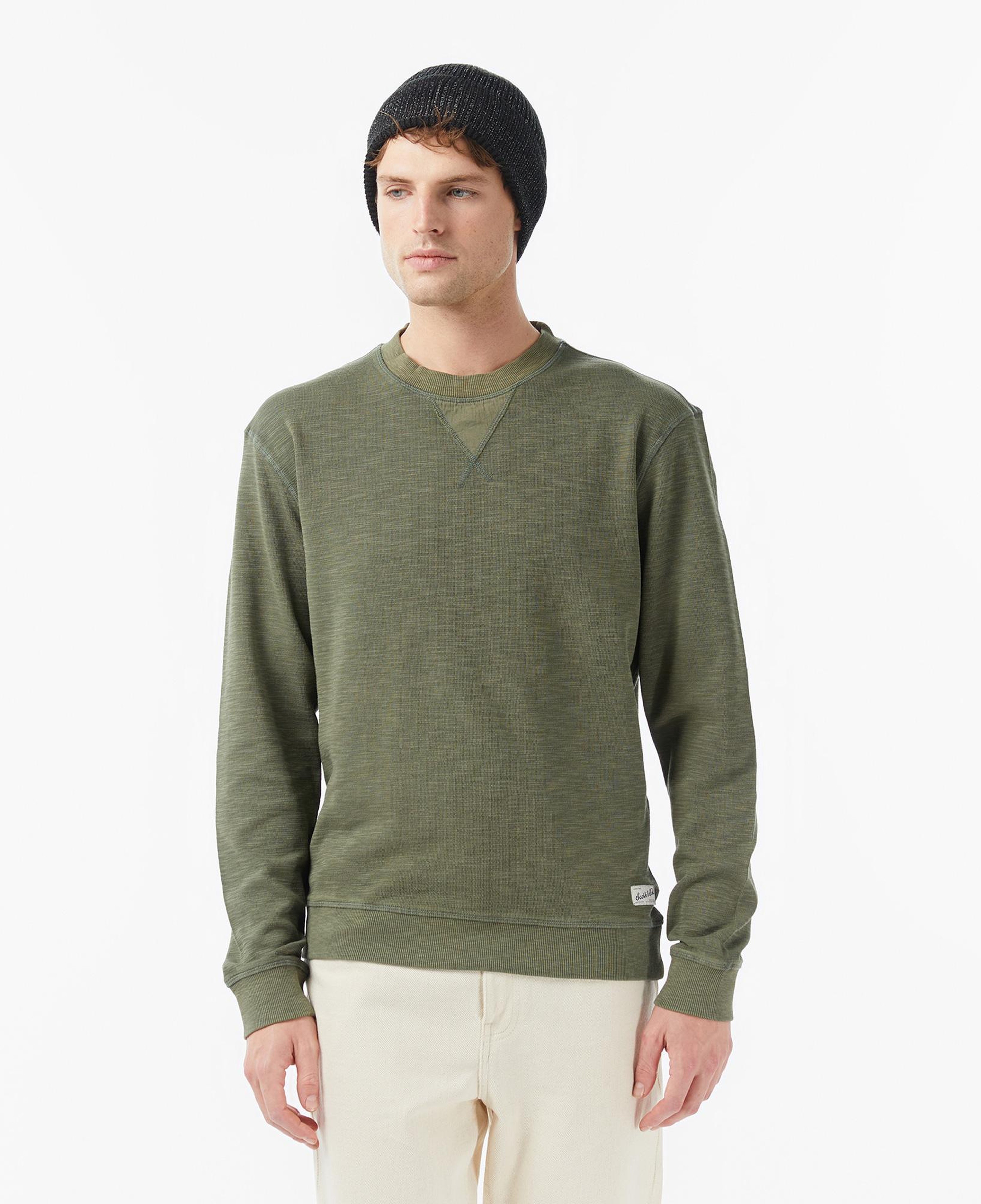 Scotch&Soda G/D Structured Erkek Yeşil Sweatshirt