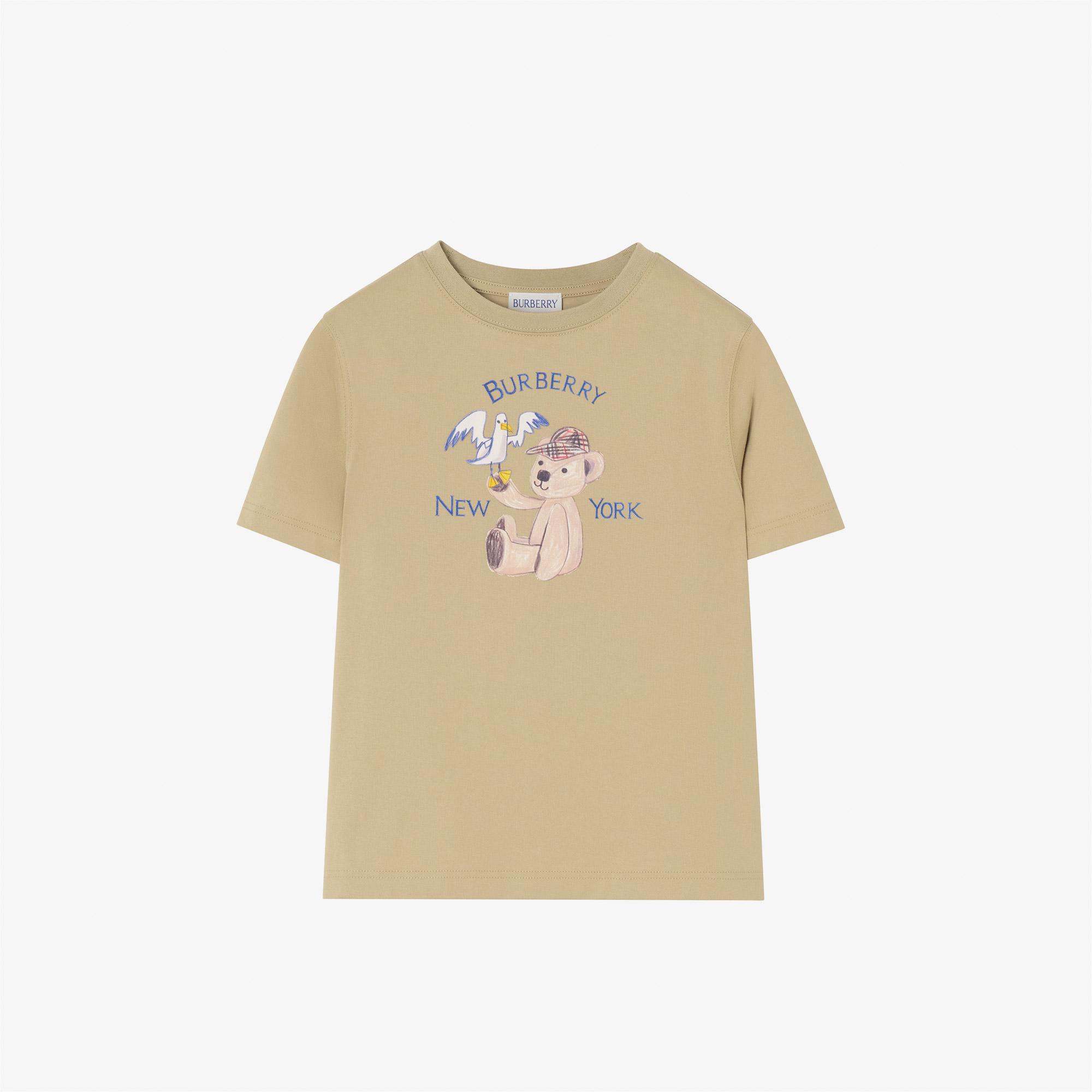 Burberry Cedar Newyork Çocuk Bej T-Shirt