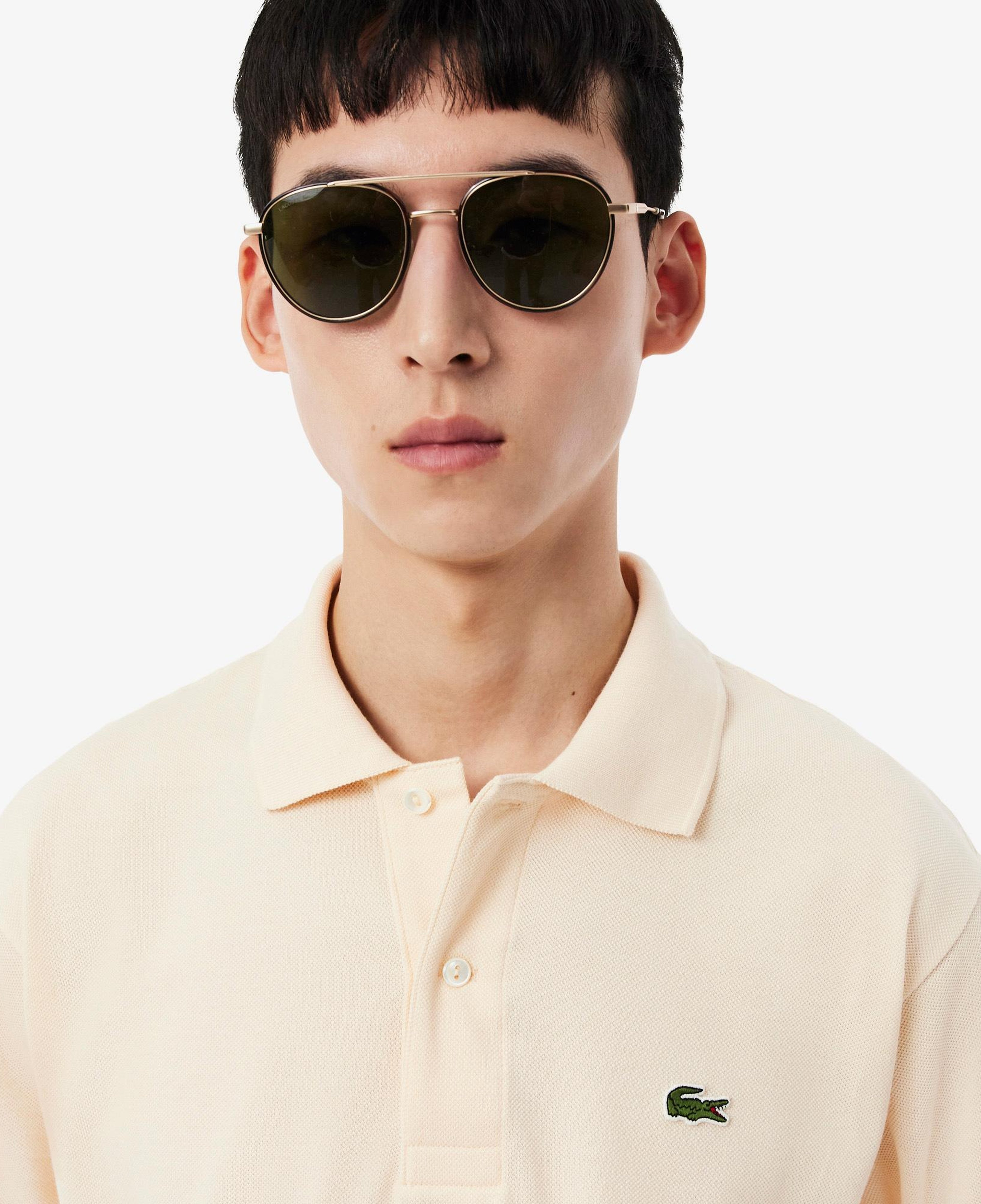 L.12.12 Erkek Classic Fit Bej Polo
