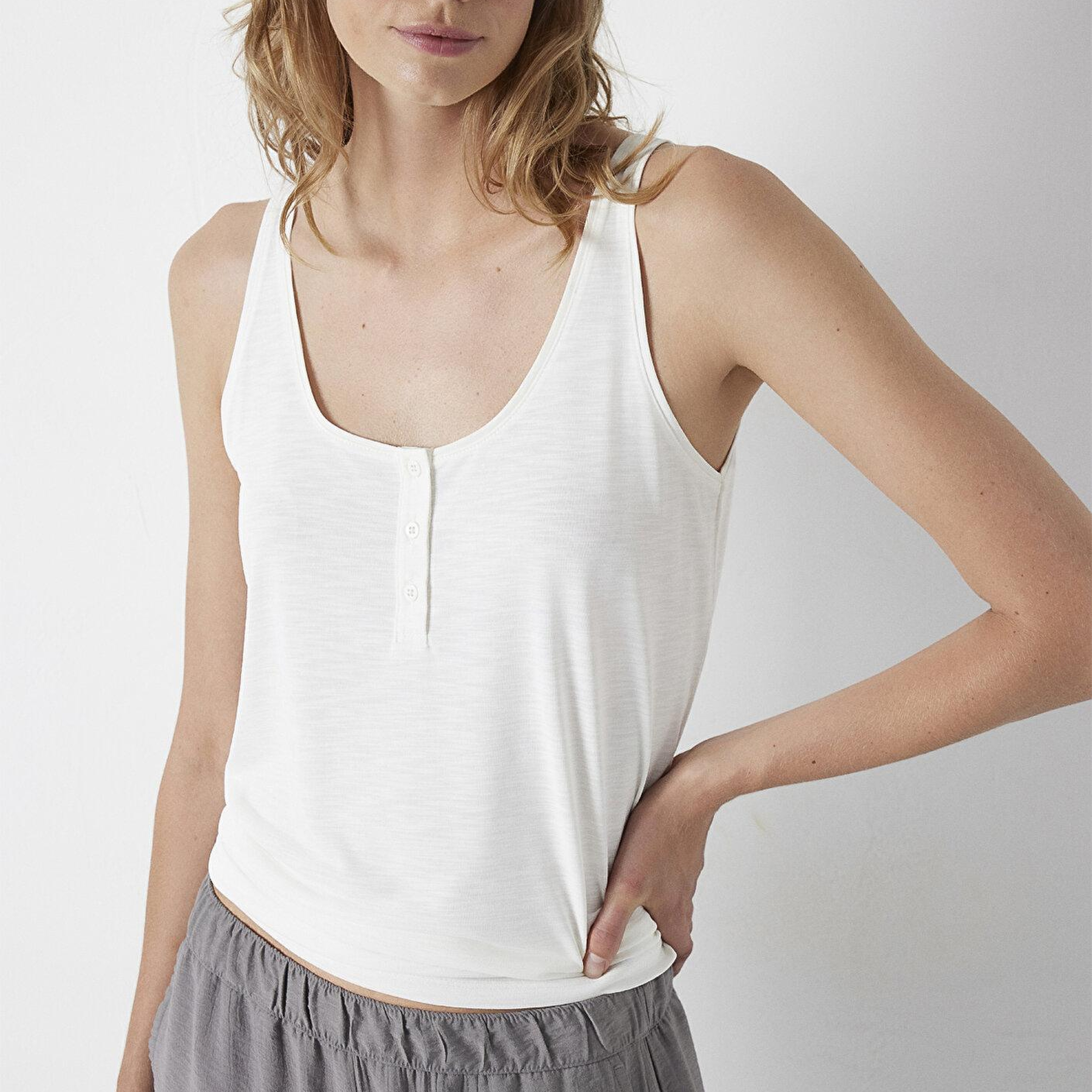 Mavi Ekru Atlet Slim Fit / Dar Kesim 1613339-70057