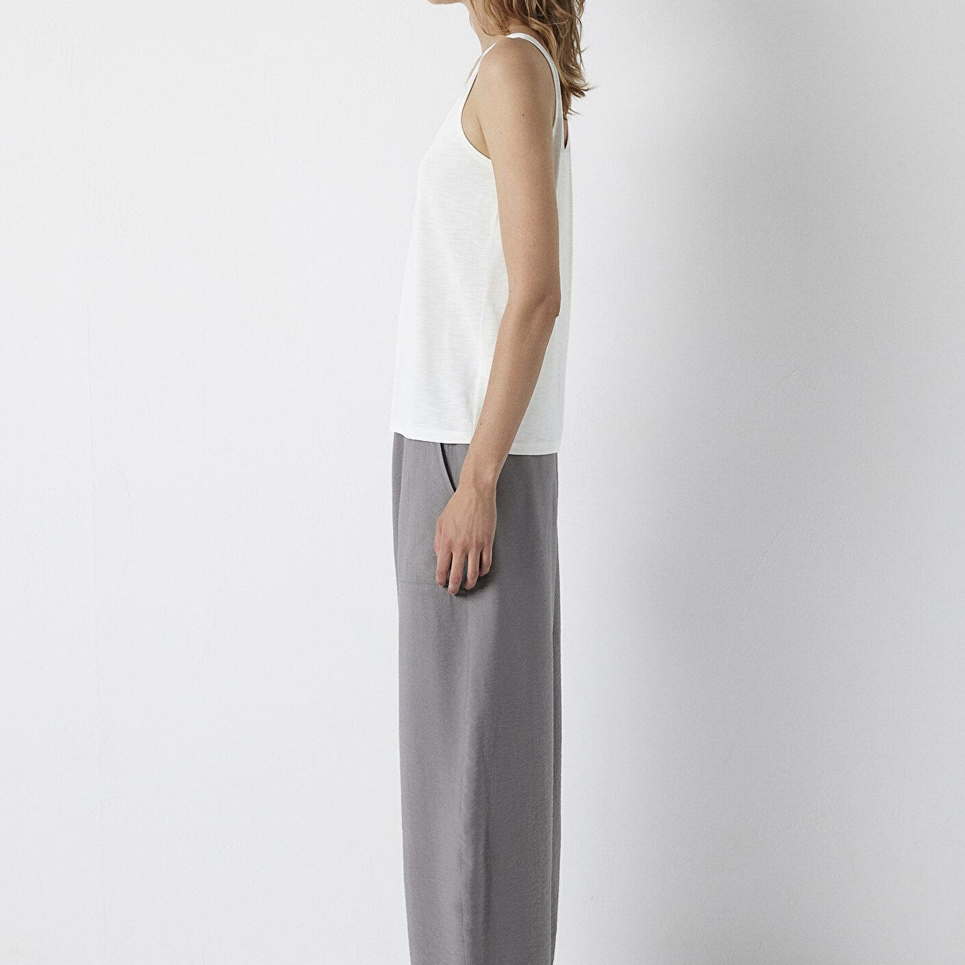 Mavi Ekru Atlet Slim Fit / Dar Kesim 1613339-70057