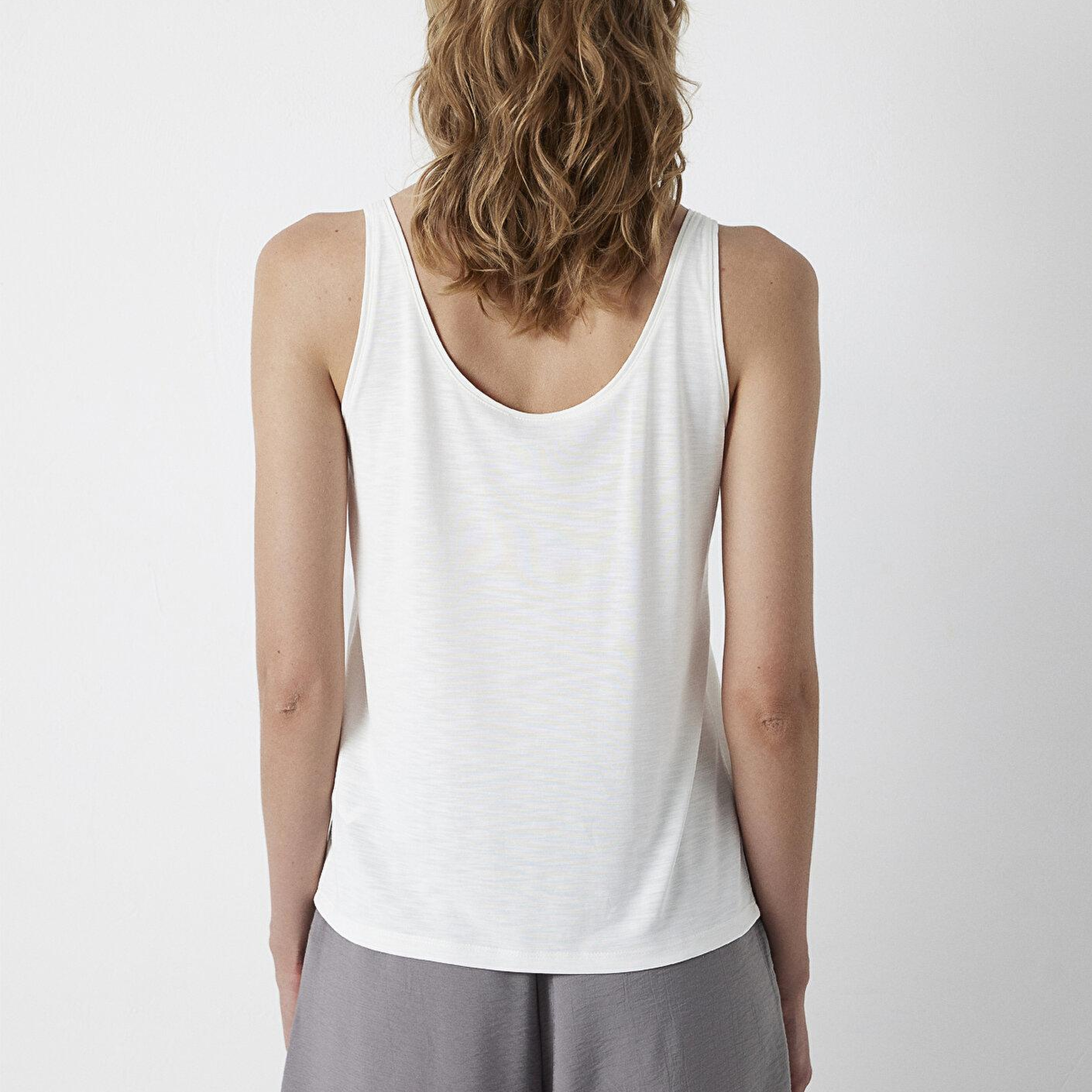Mavi Ekru Atlet Slim Fit / Dar Kesim 1613339-70057