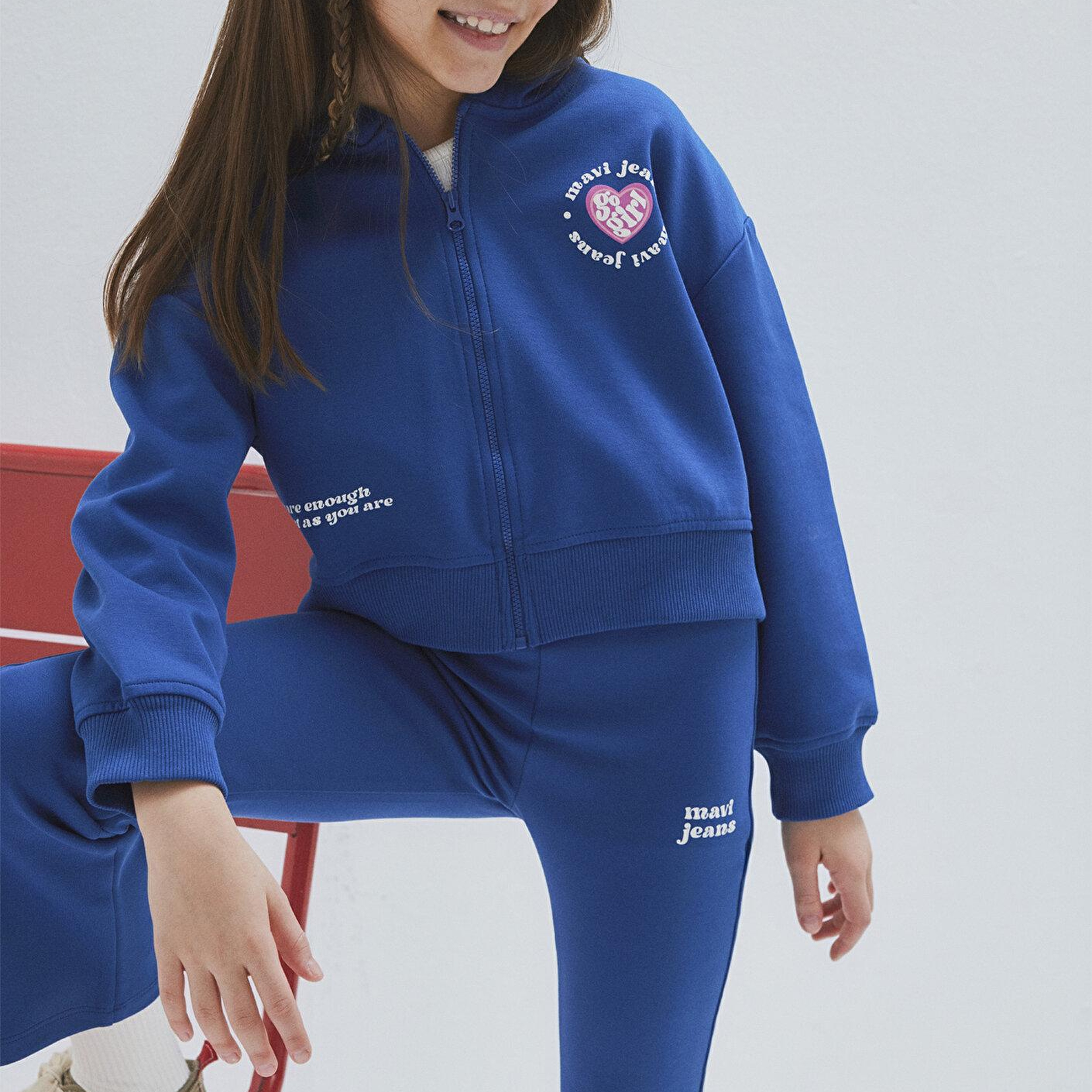 Mavi Mavi Jeans Baskılı Kapüşonlu Mavi Sweatshirt 7S10172-70770