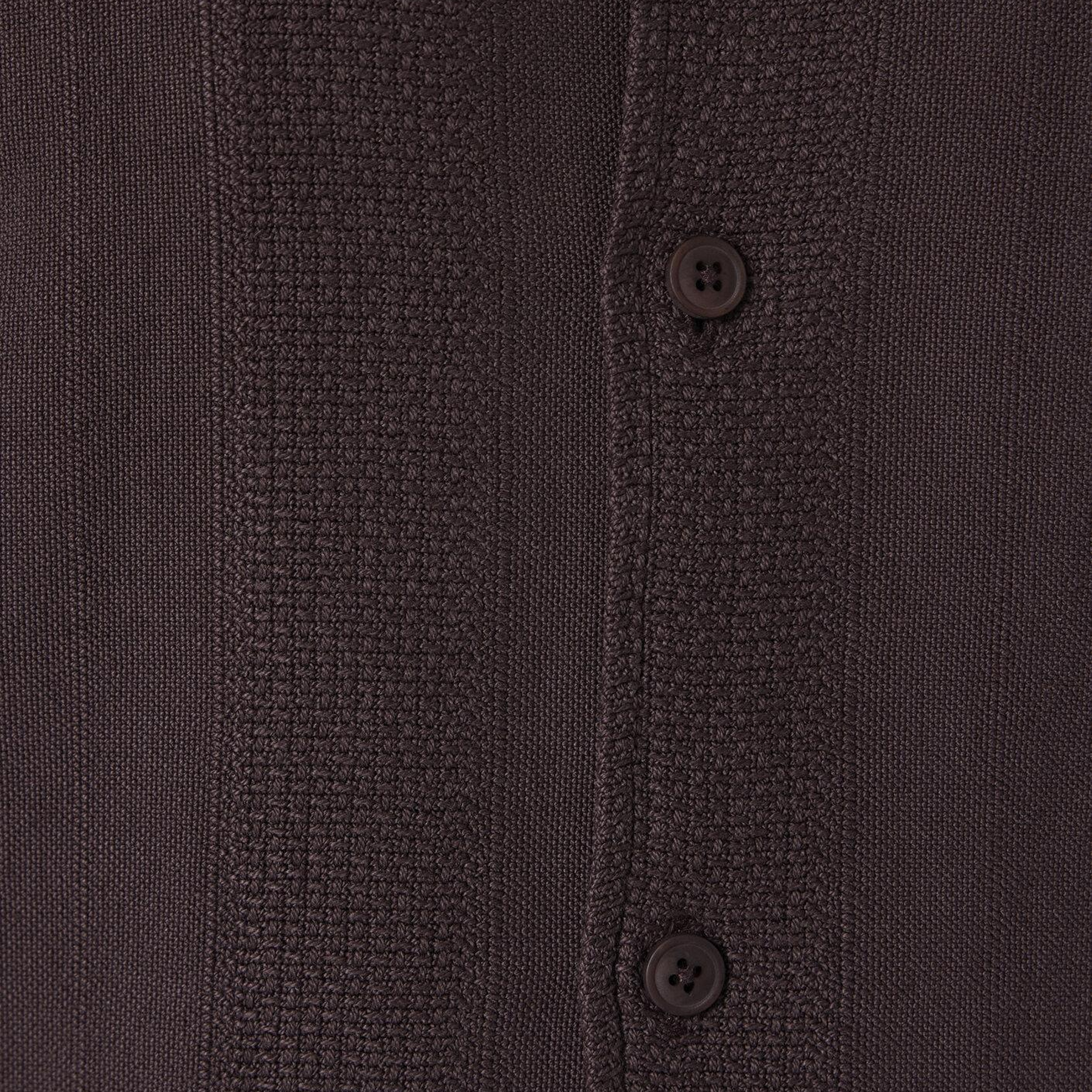Mavi Kahverengi Kısa Kollu Gömlek Loose Fit / Bol Rahat Kesim 0211972-88083