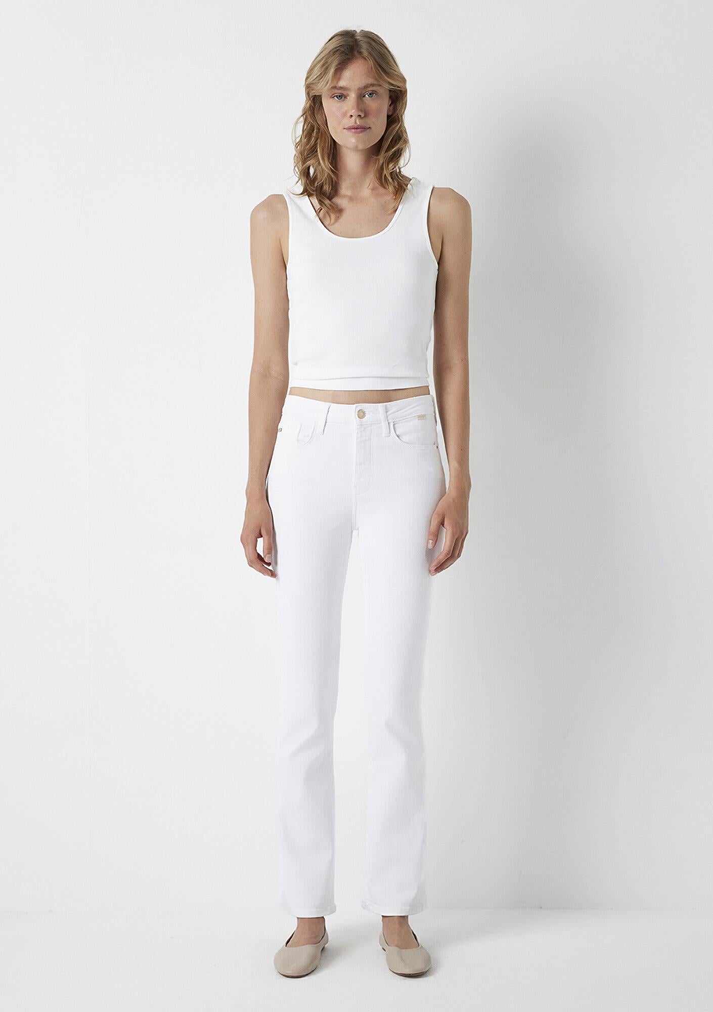 Mavi Bliss Gold Premium Beyaz Jean Pantolon 101437-A3215
