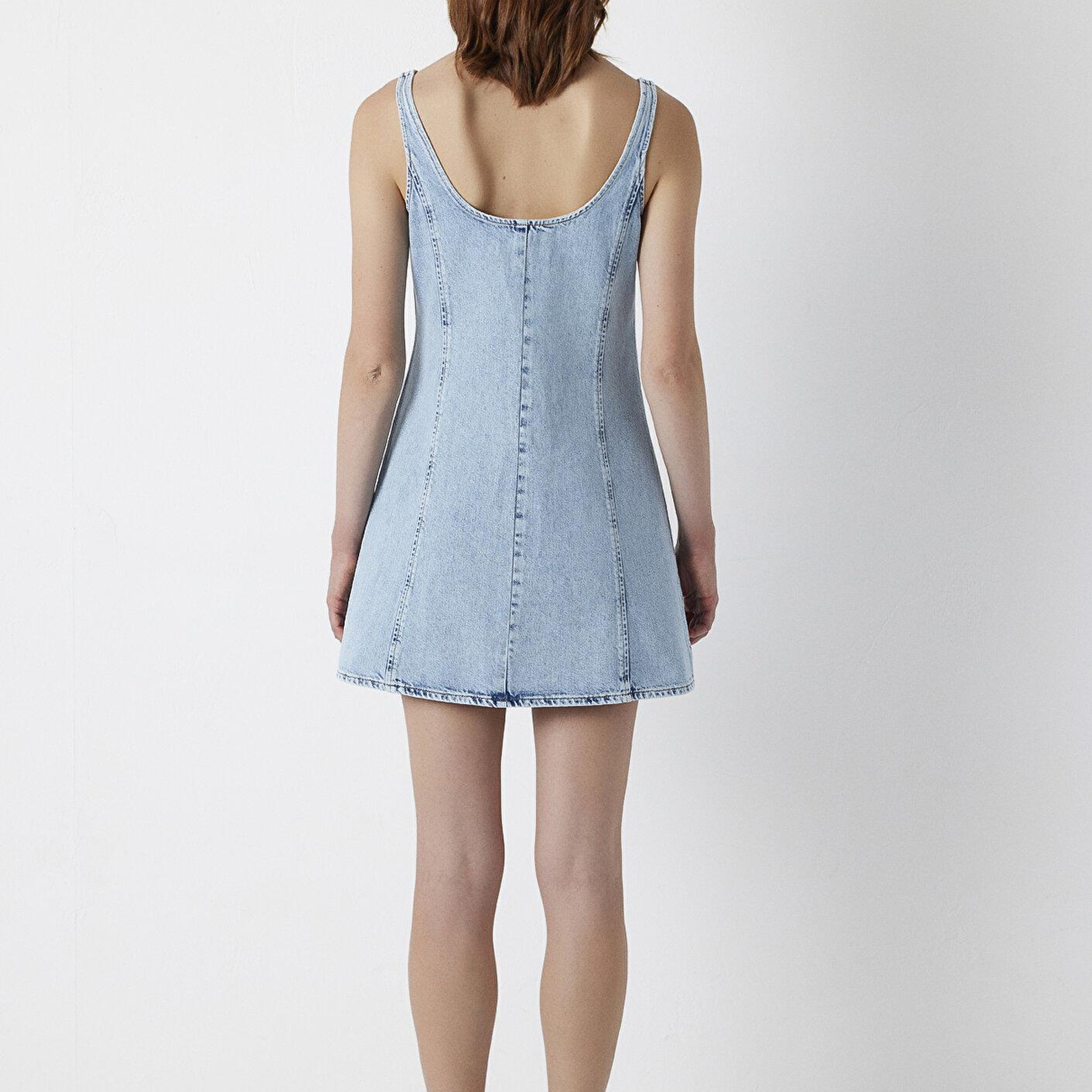 Mavi Mara Classic Denim Buz Mavisi Jean Elbise 1317104-A3186