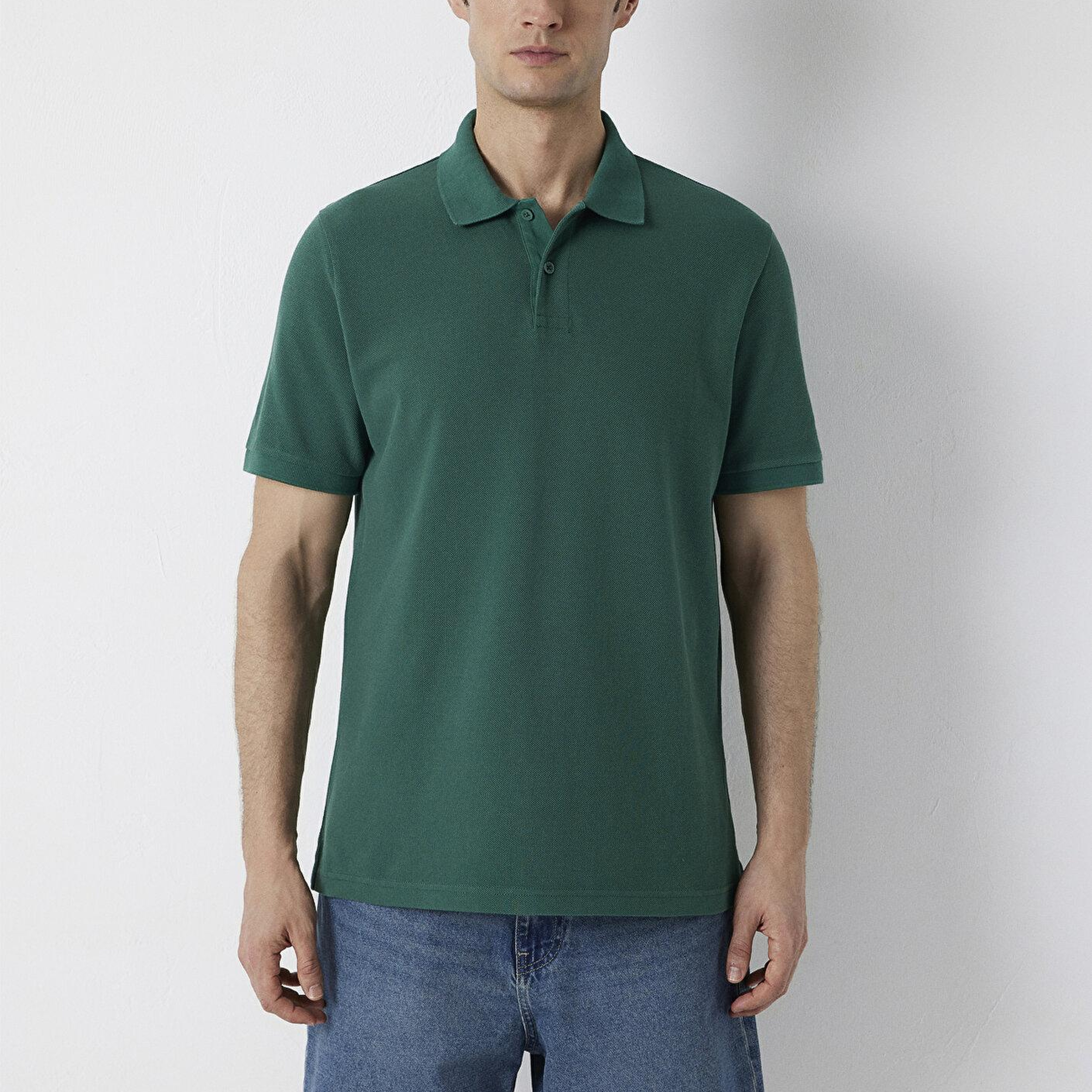 Mavi Yeşil Polo Tişört Regular Fit / Normal Kesim 0613491-82768
