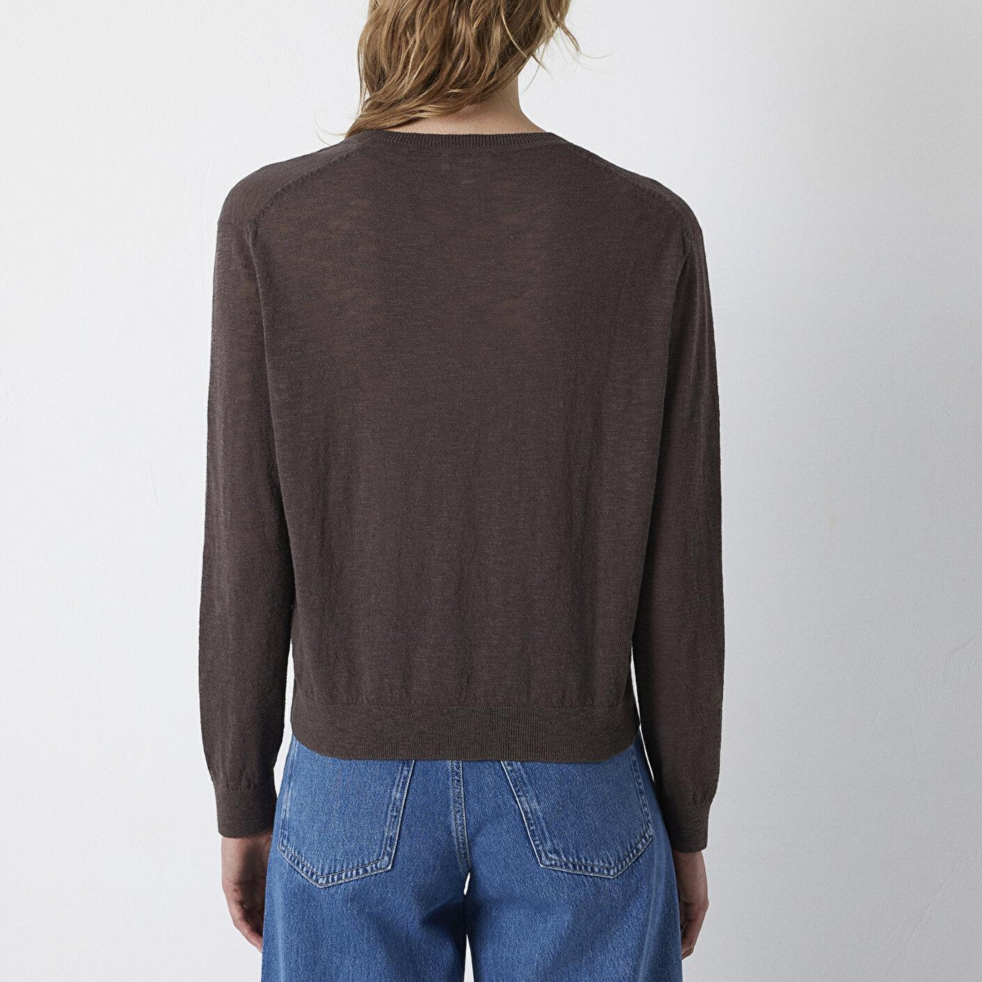 Mavi Kahverengi Triko Loose Fit / Bol Rahat Kesim 1710962-91100