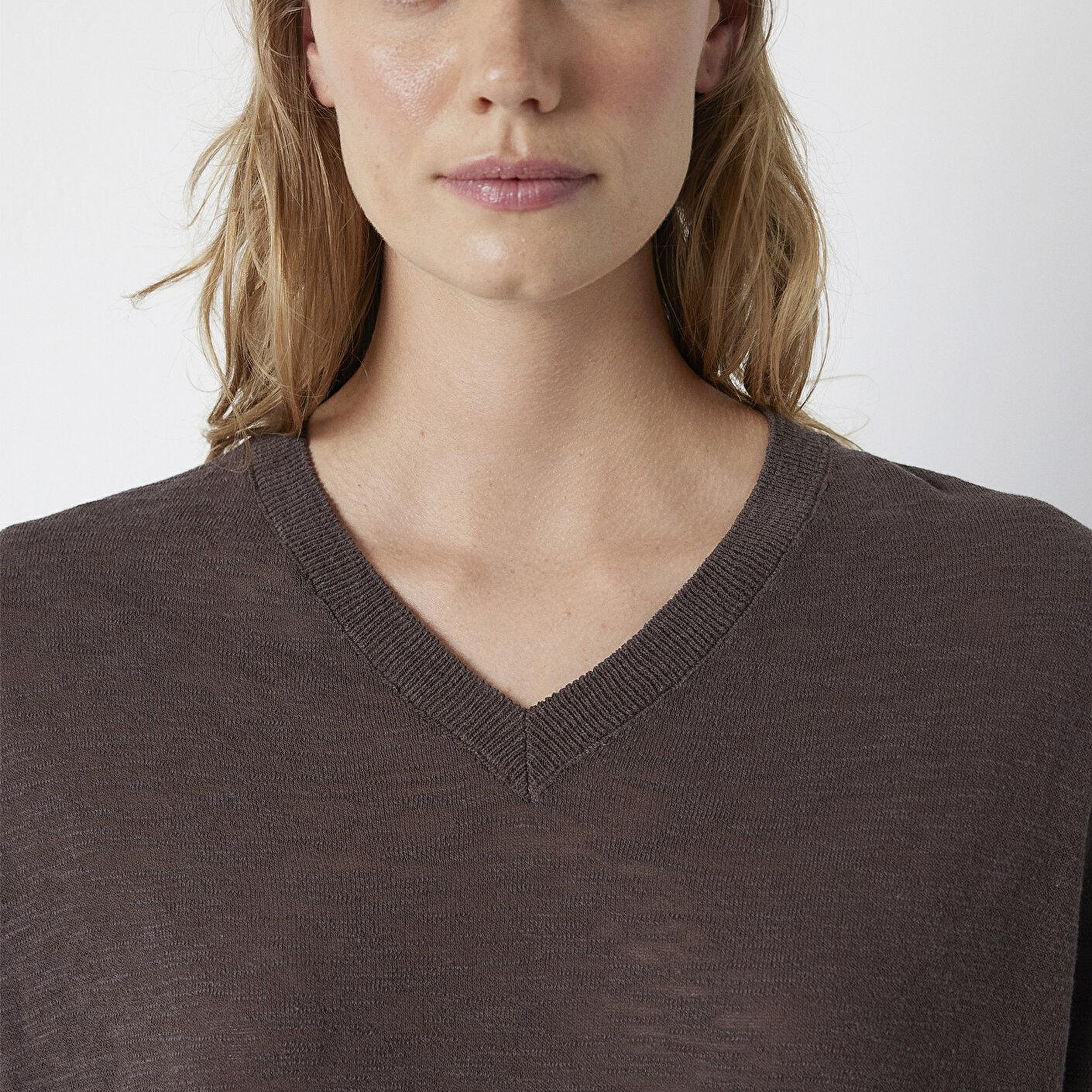Mavi Kahverengi Triko Loose Fit / Bol Rahat Kesim 1710962-91100