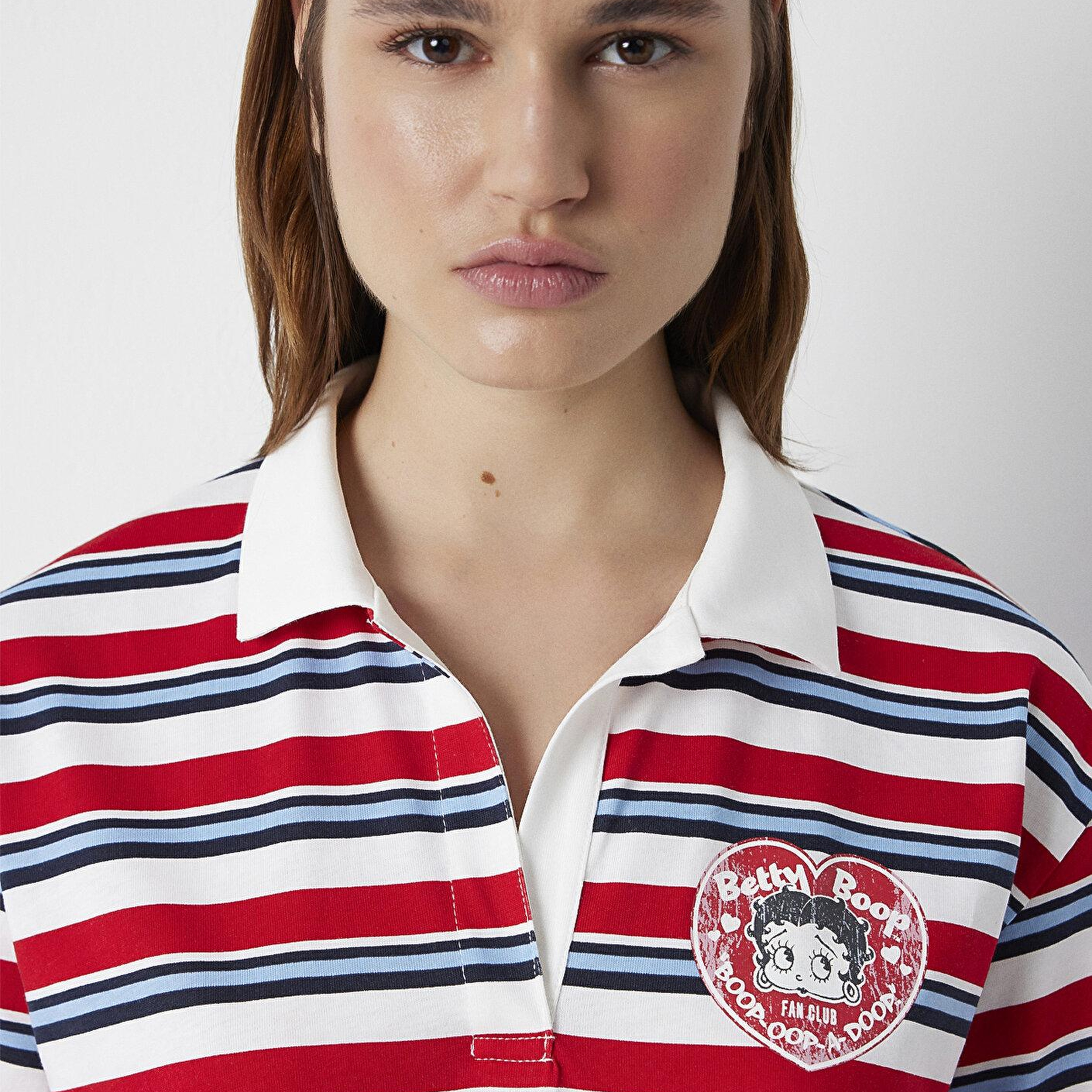 Mavi Kırmızı Tişört Regular Fit / Normal Kesim 1614337-85422