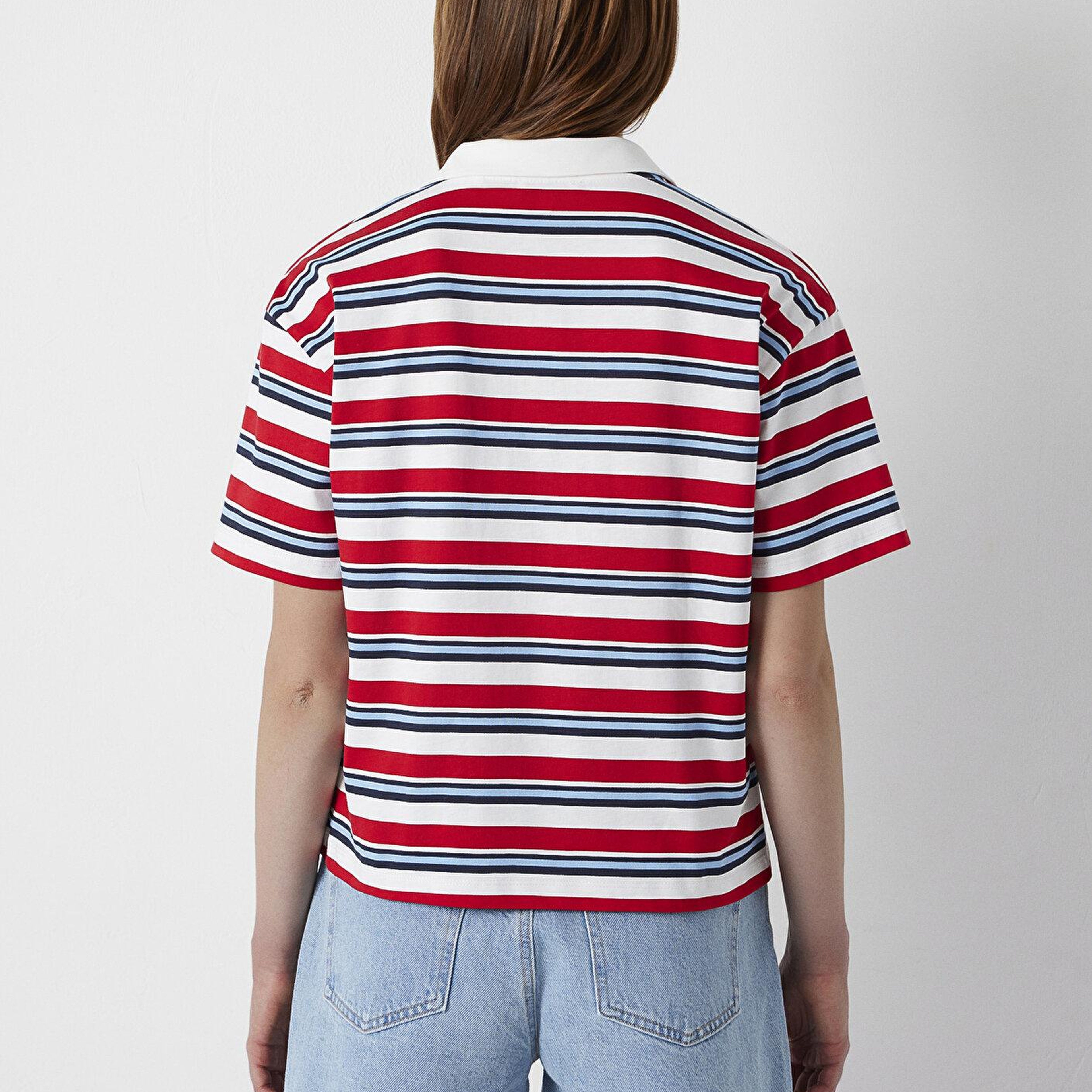 Mavi Kırmızı Tişört Regular Fit / Normal Kesim 1614337-85422