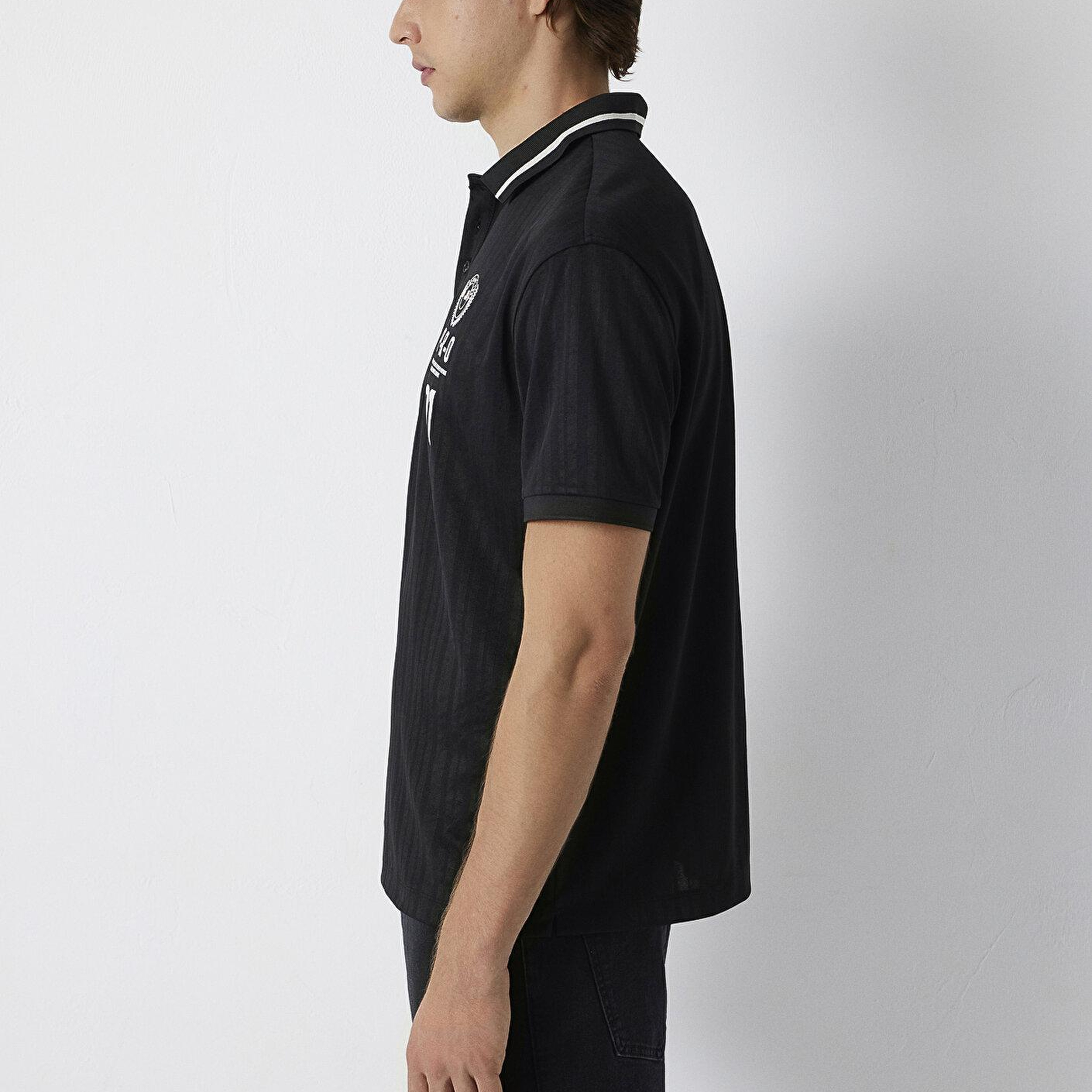 Mavi Siyah Tişört Loose Fit / Bol Rahat Kesim 0613625-900