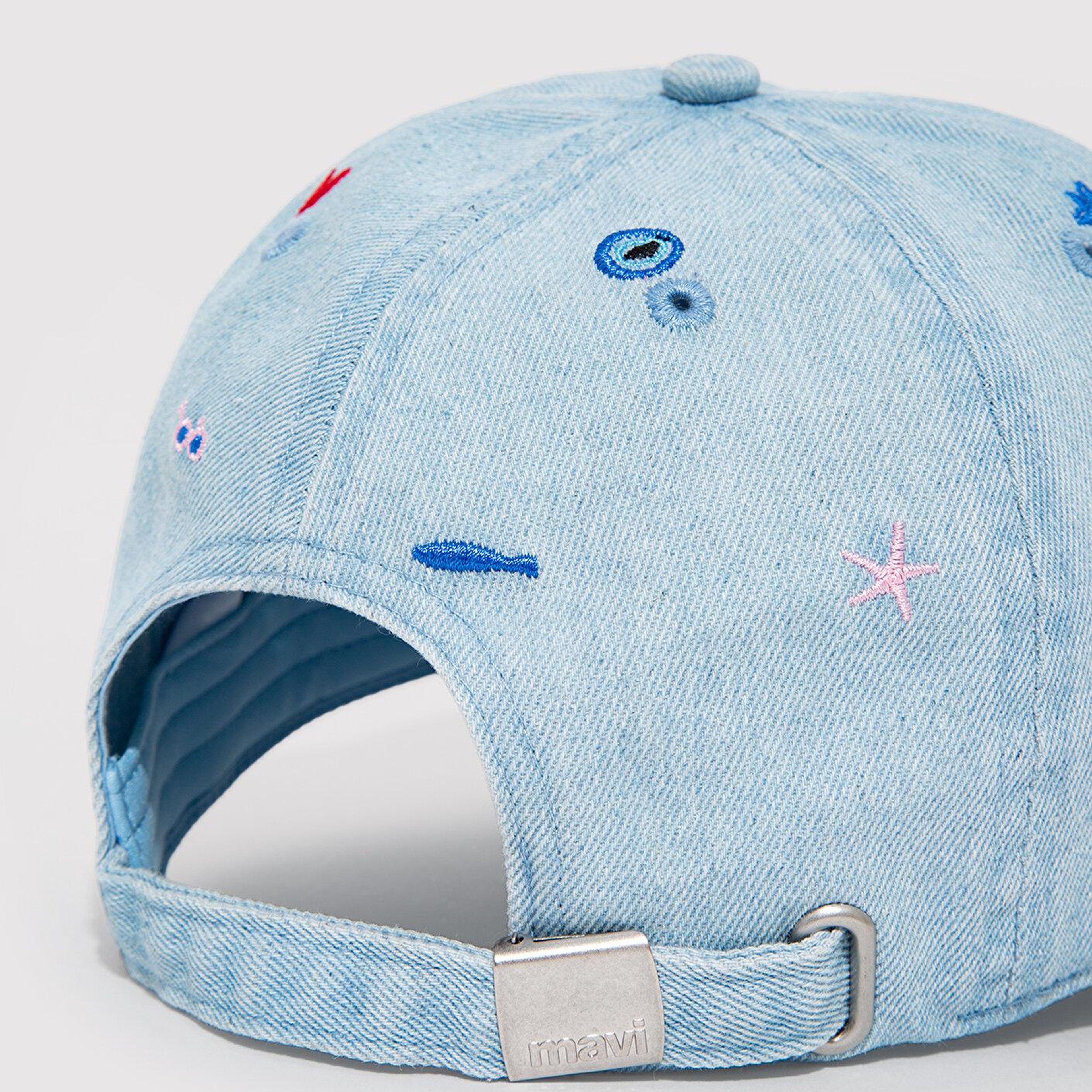 Mavi Nakış Detaylı Denim Şapka 1914042-33404