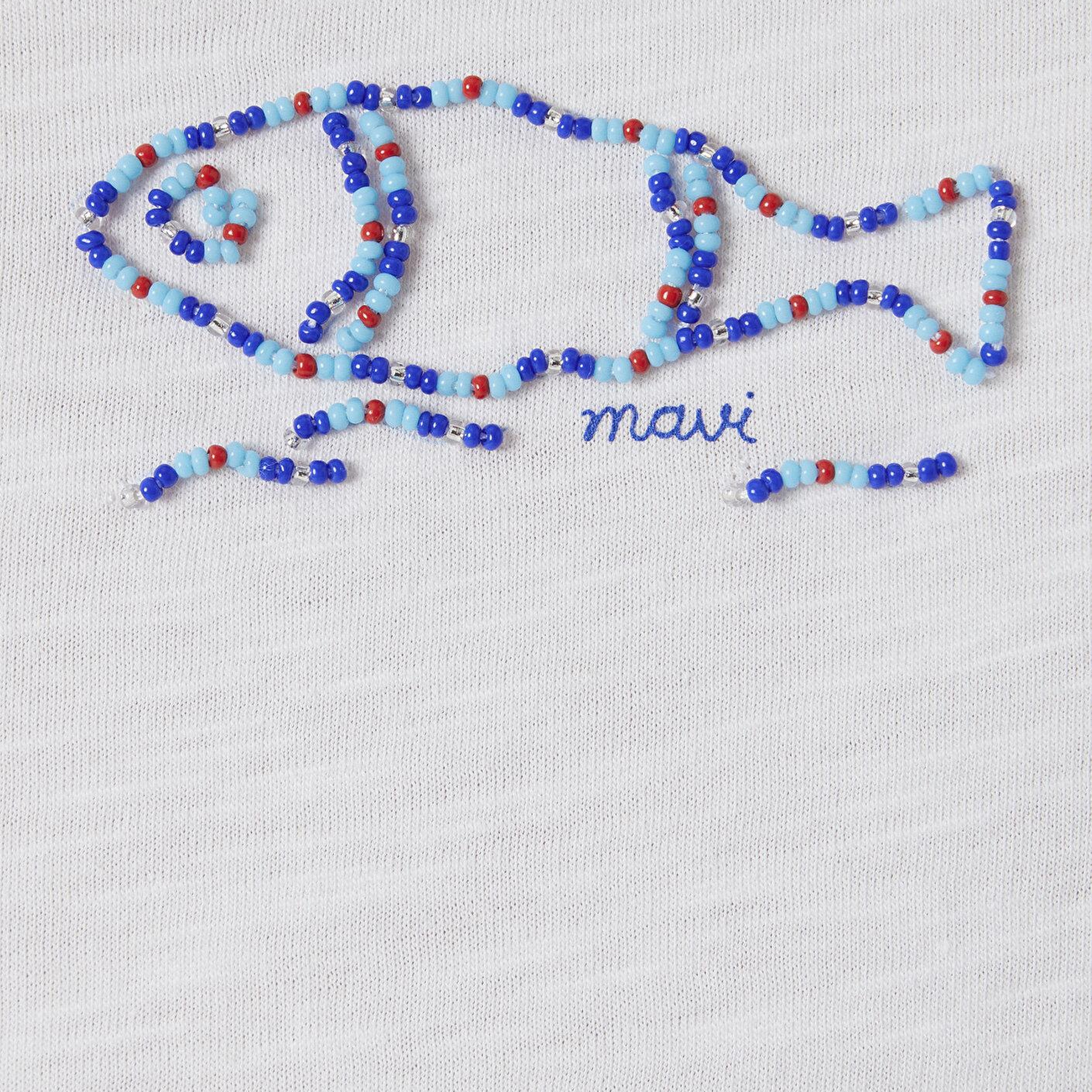 Mavi Ekru Tişört Slim Fit / Dar Kesim 1614298-70057