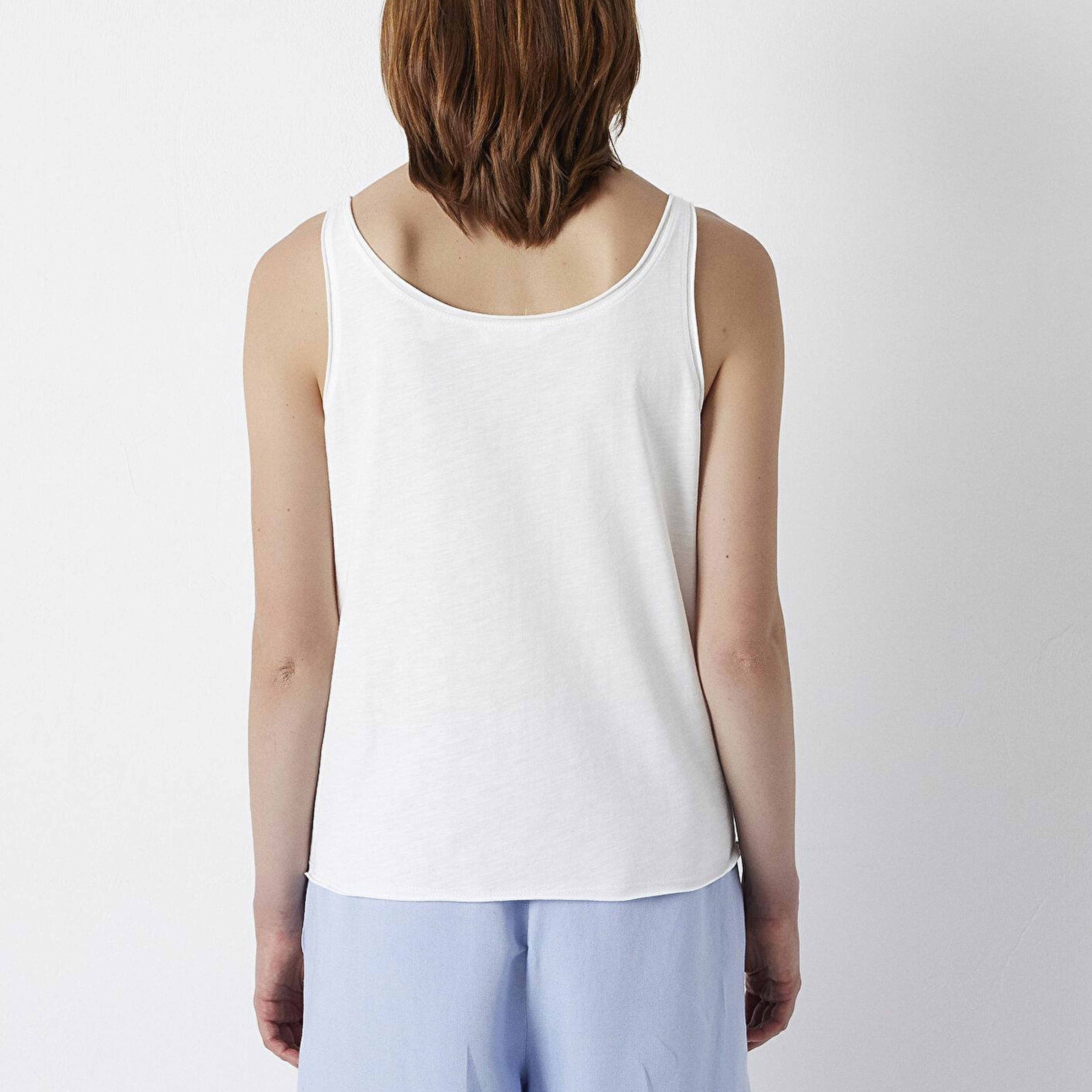 Mavi Ekru Tişört Slim Fit / Dar Kesim 1614298-70057