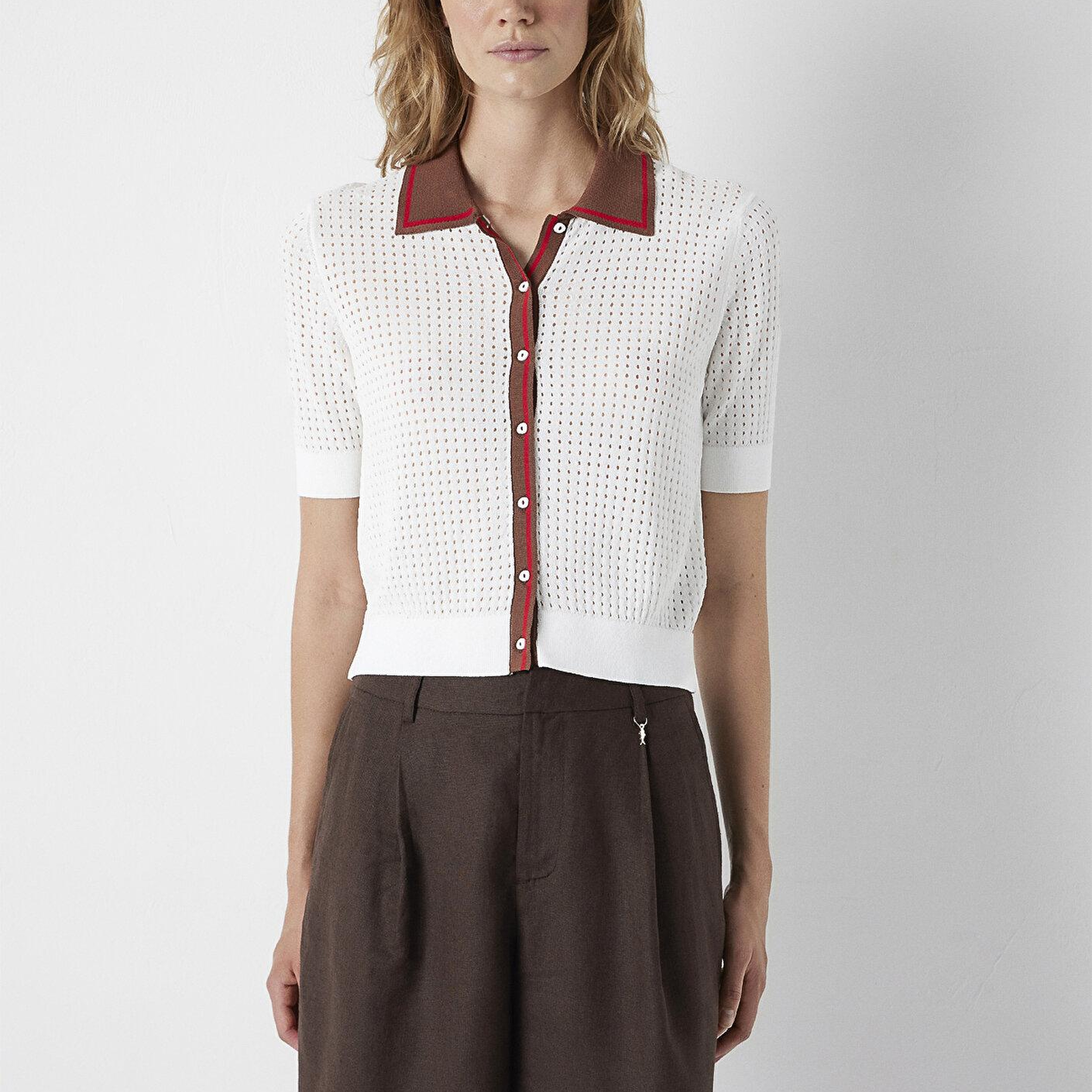 Mavi Ekru Triko Slim Fit / Dar Kesim 1711000-70057