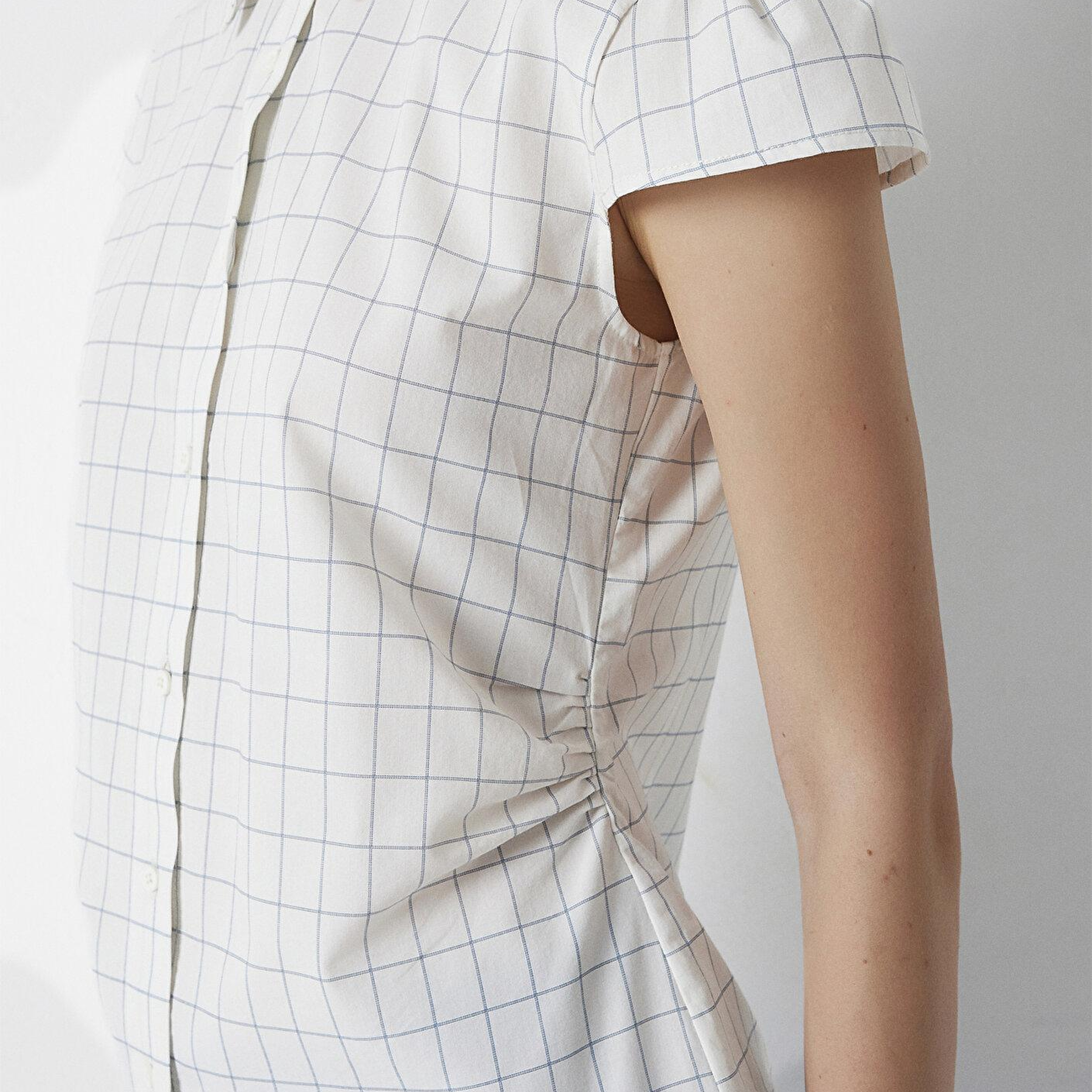 Mavi Kareli Gömlek Slim Fit / Dar Kesim 1220431-A6900