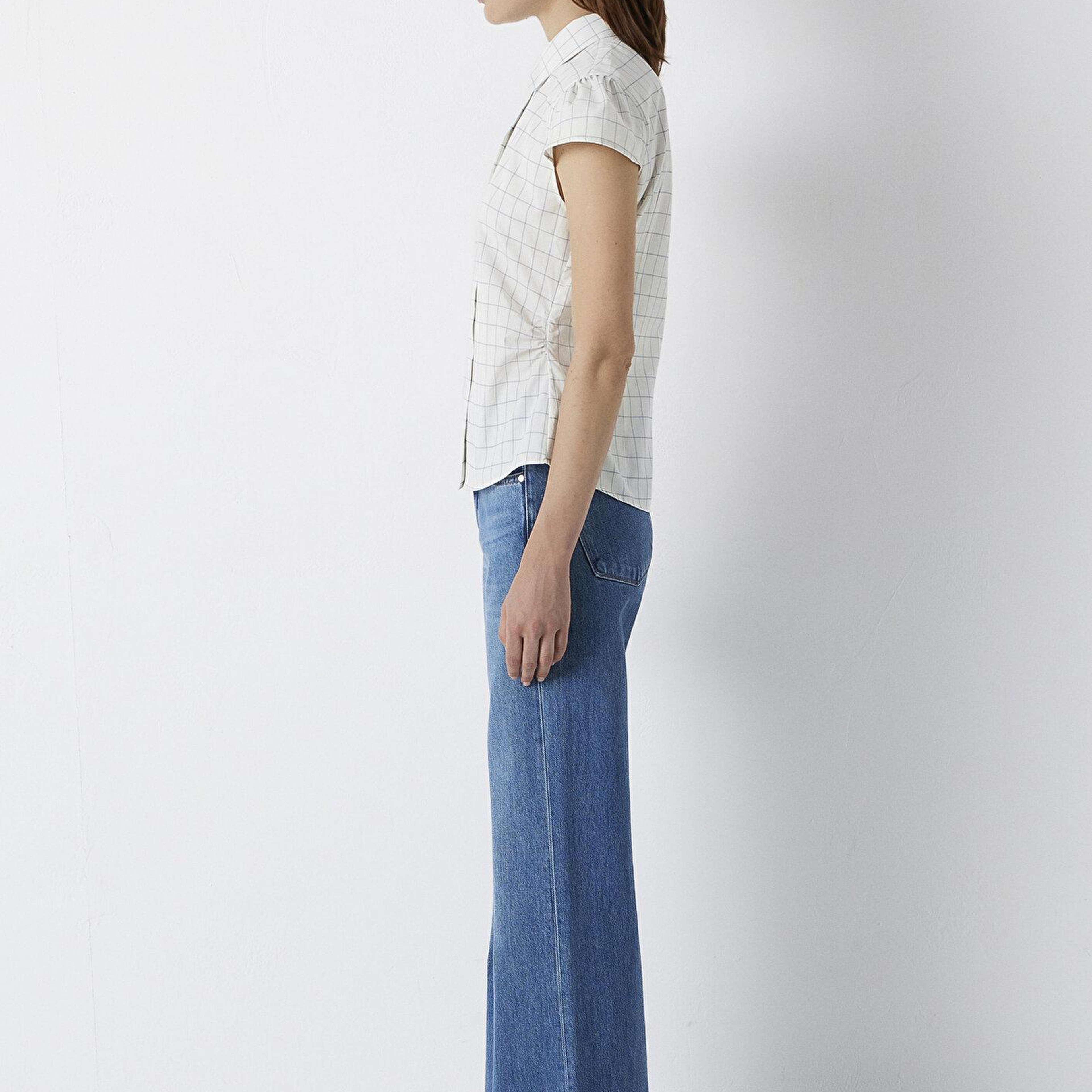 Mavi Kareli Gömlek Slim Fit / Dar Kesim 1220431-A6900