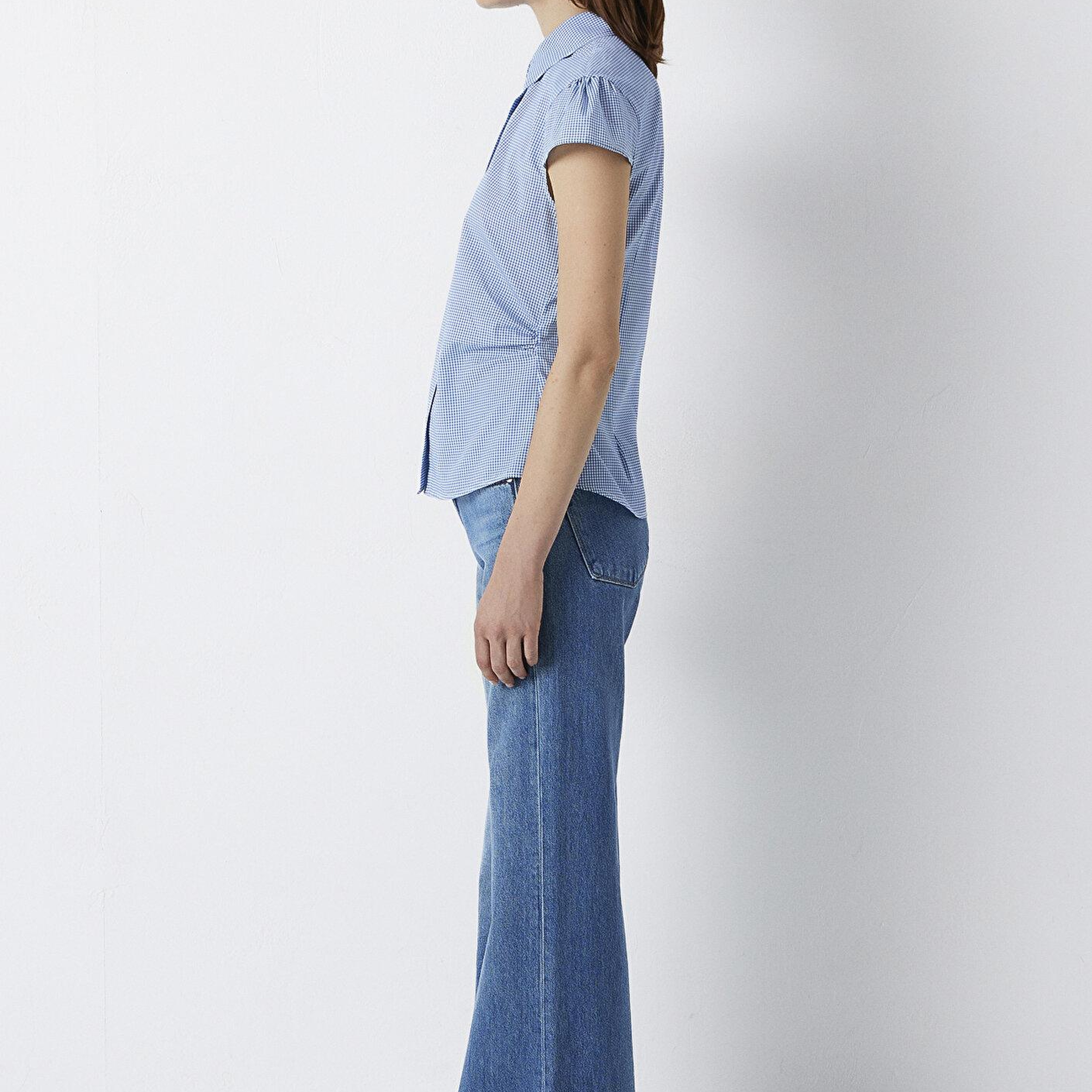 Mavi Kareli Gömlek Slim Fit / Dar Kesim 1220431-83154