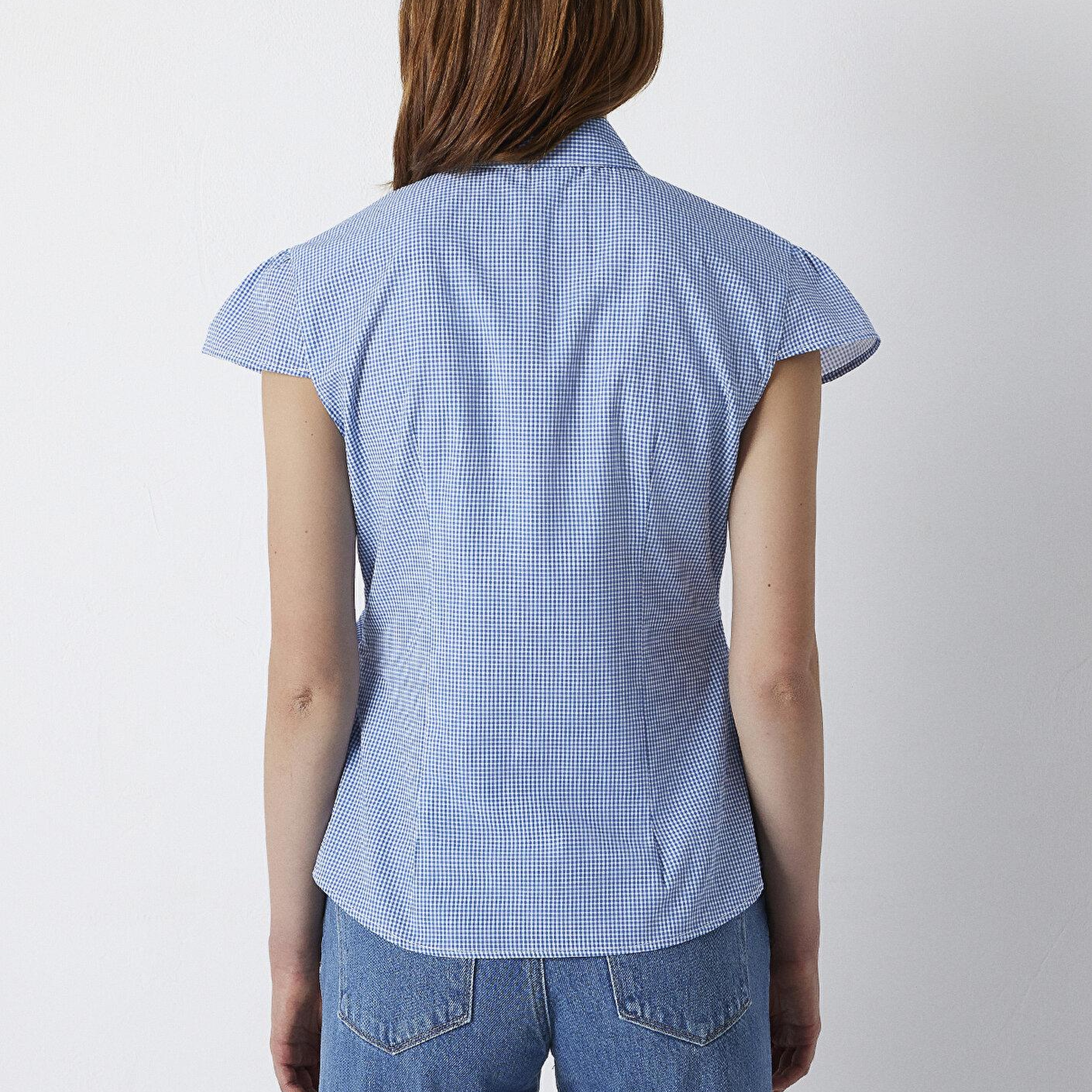 Mavi Kareli Gömlek Slim Fit / Dar Kesim 1220431-83154