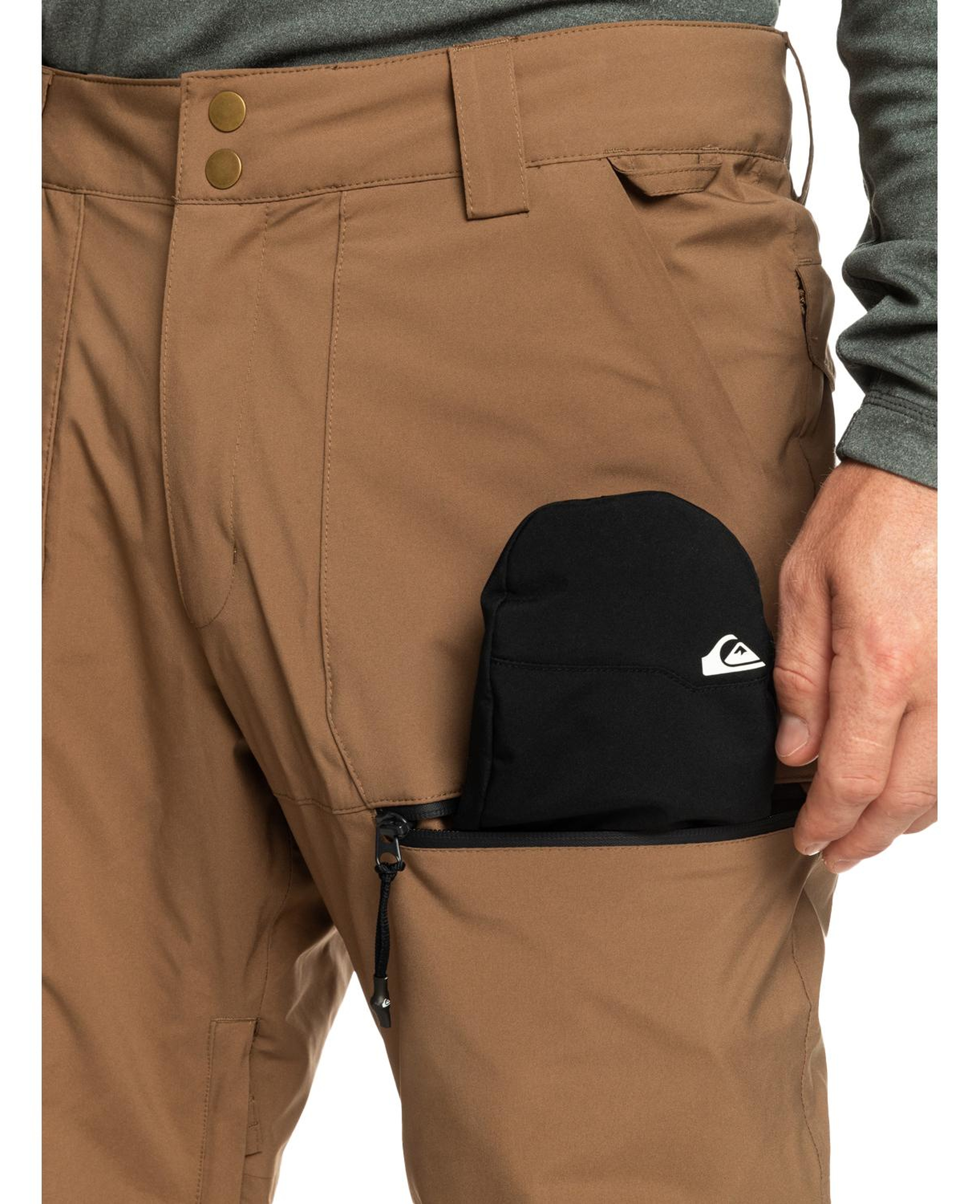 Quiksilver Utility Pt Erkek Kahverengi Snowboard Pantolonu