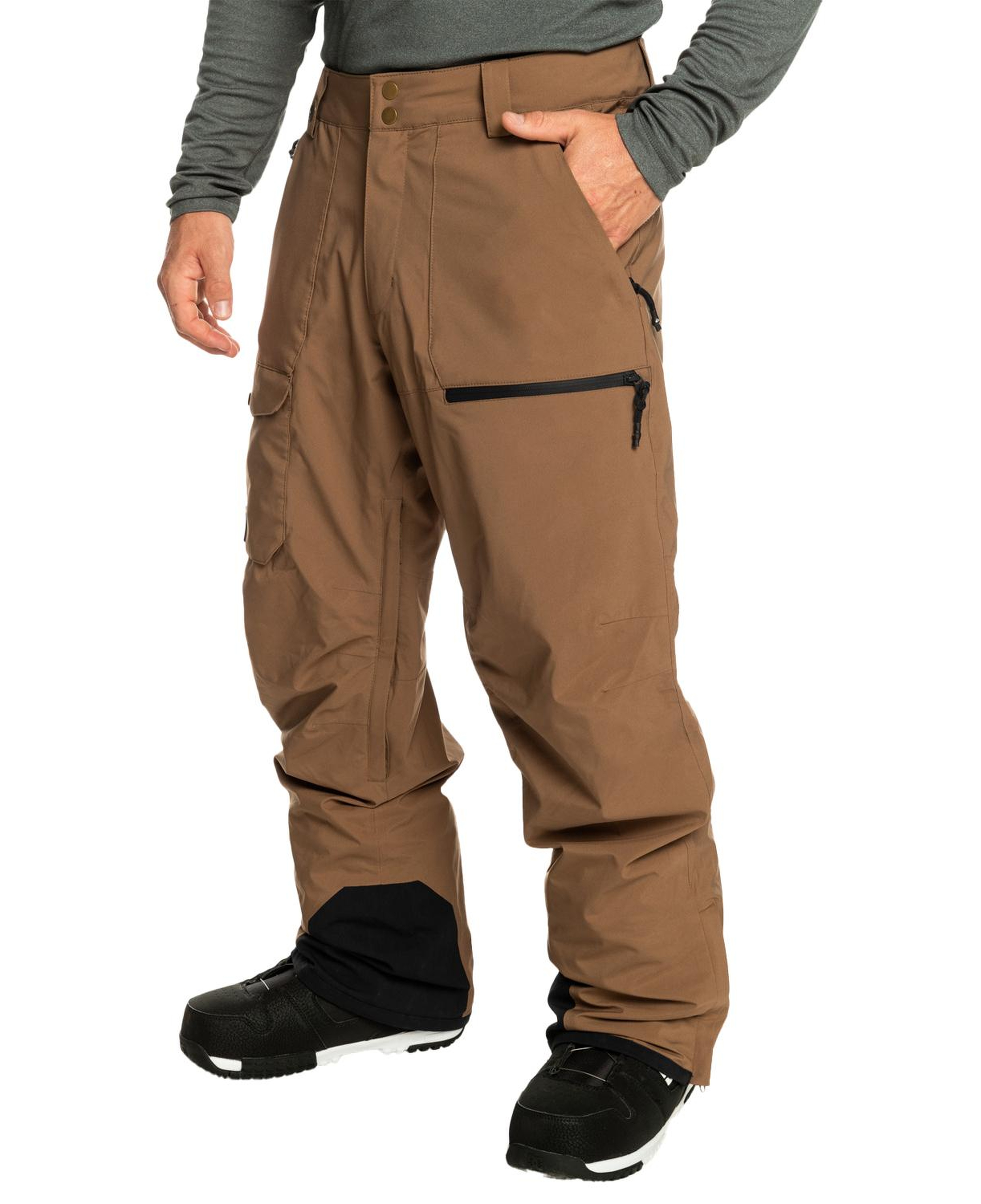Quiksilver Utility Pt Erkek Kahverengi Snowboard Pantolonu