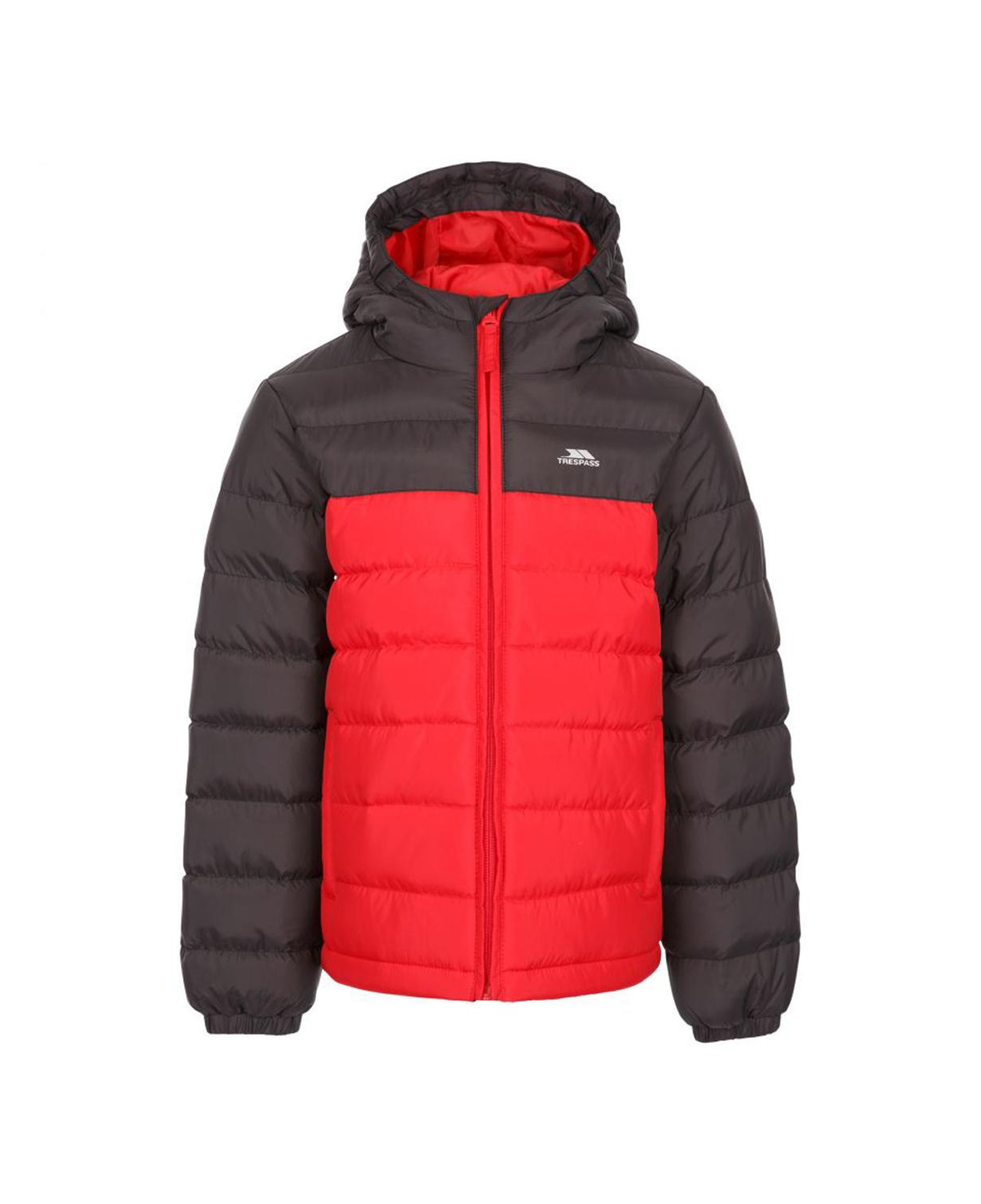 Trespass Oskar - Padded Unisex Çocuk Kırmızı Outdoor Ceketi