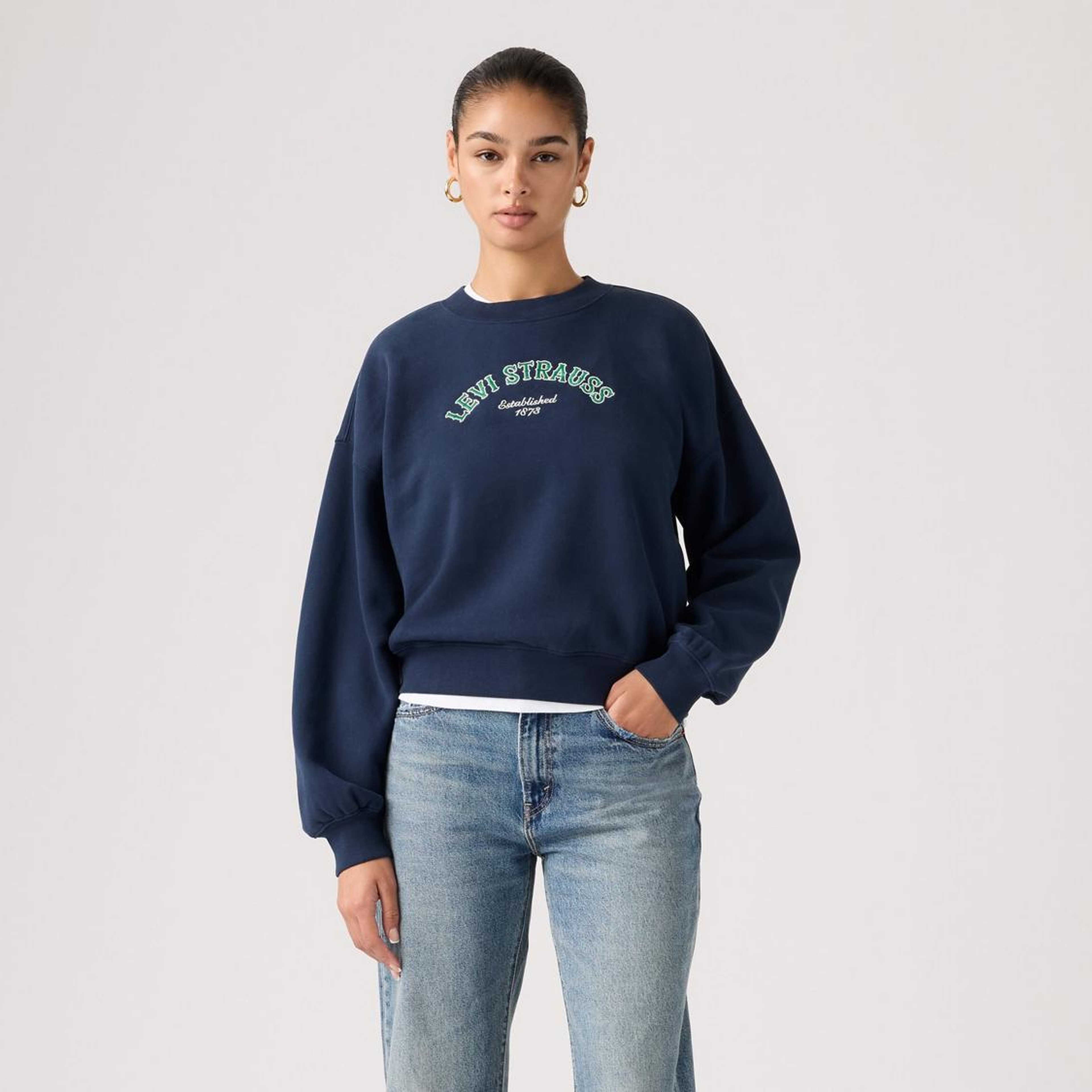 Graphic Vintage Boxy Sweatshirt