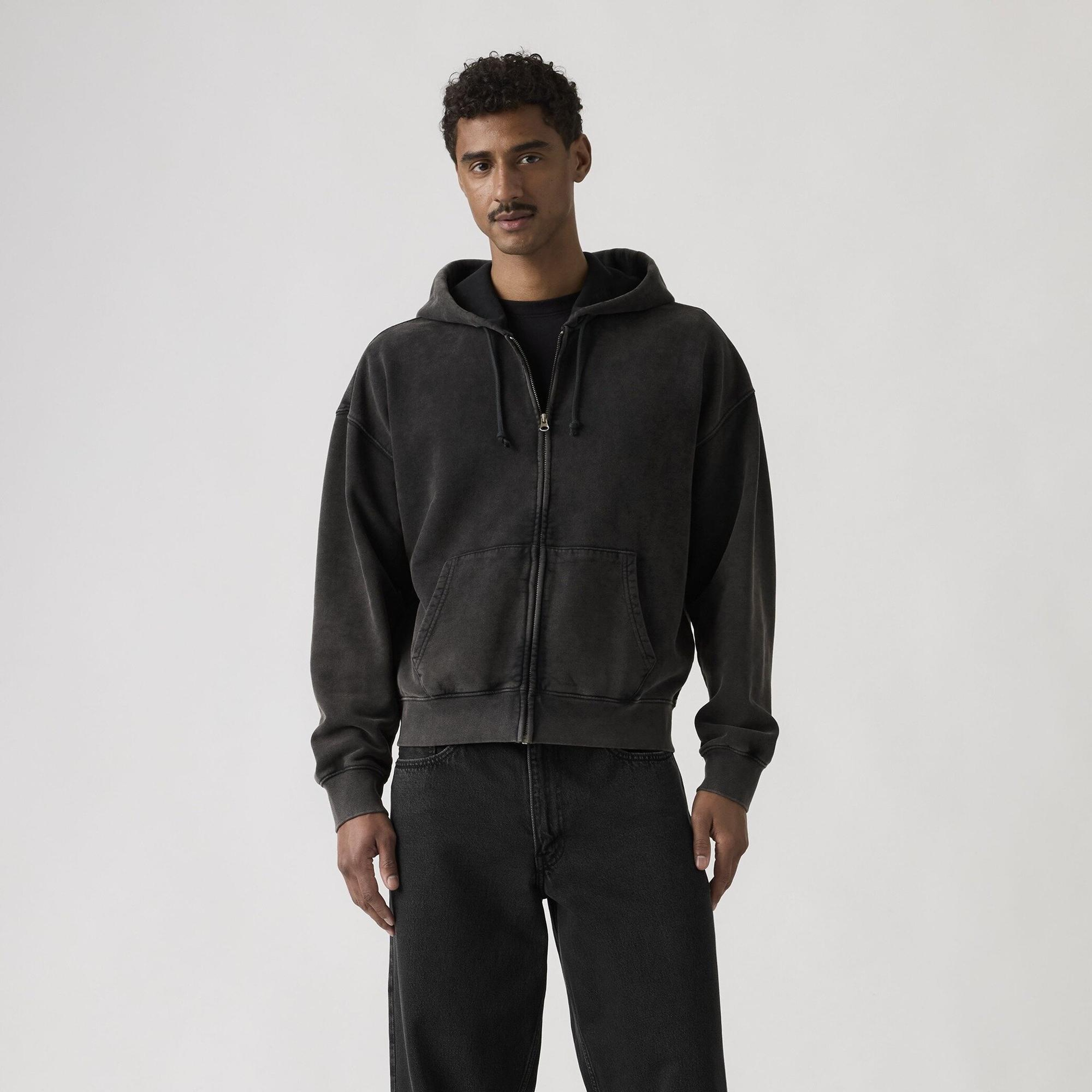 Hayes Boxy Fermuarlı Sweatshirt