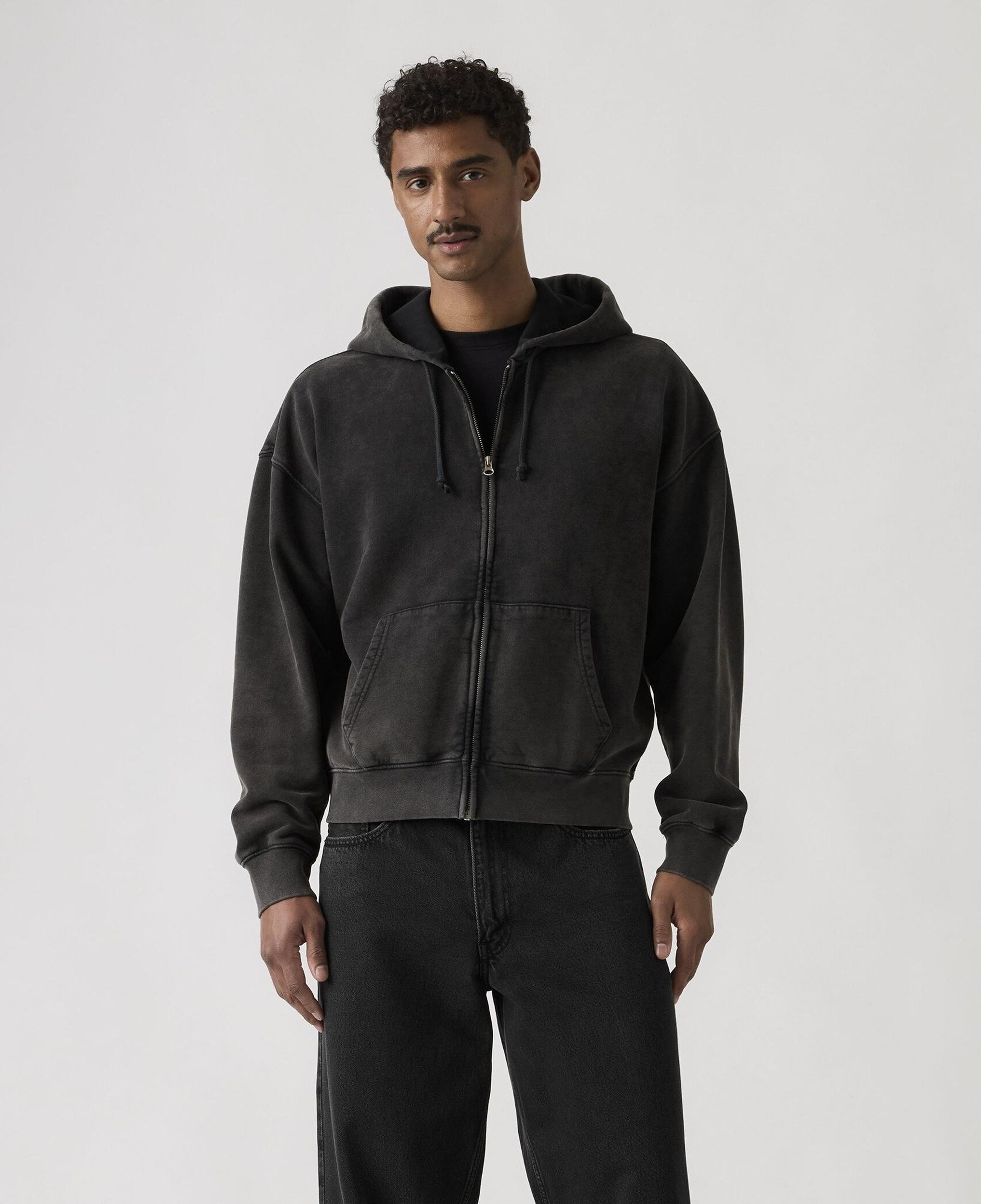 Hayes Boxy Fermuarlı Sweatshirt