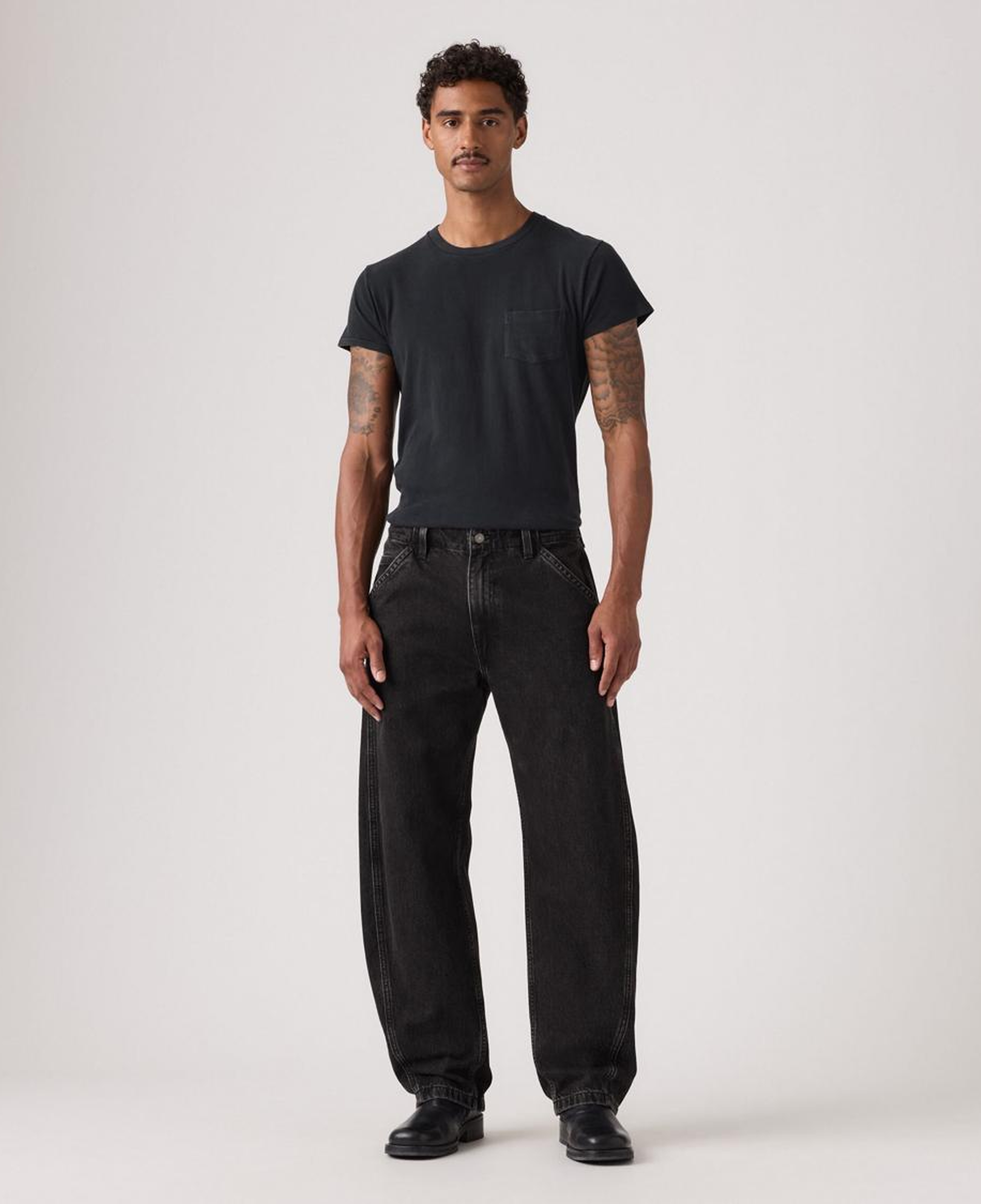 Baggy Barrel Erkek Jean Pantolon - Forget Me Nots