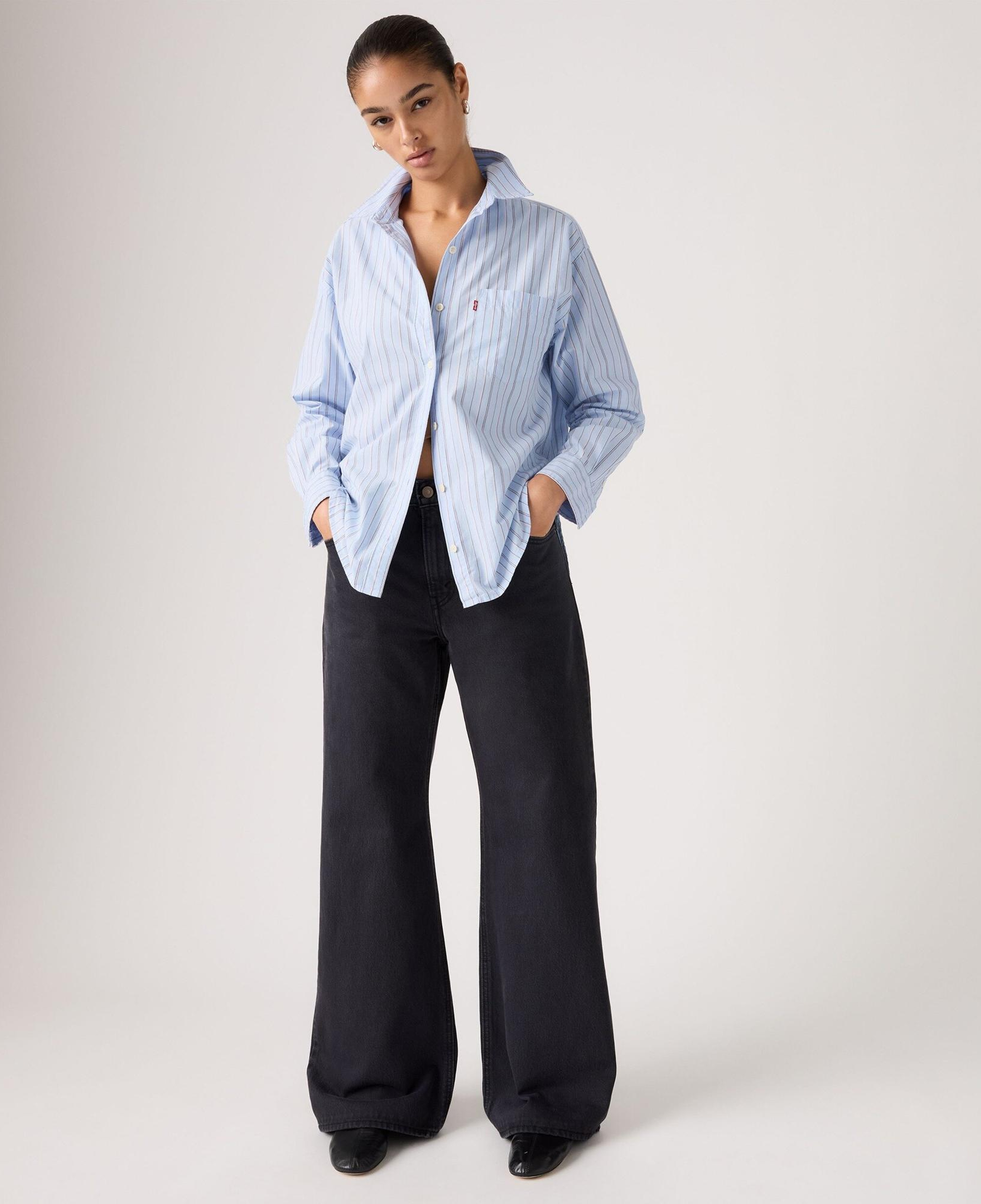 Loose Boot Kadın Jean Pantolon - Chipped Black Oyster