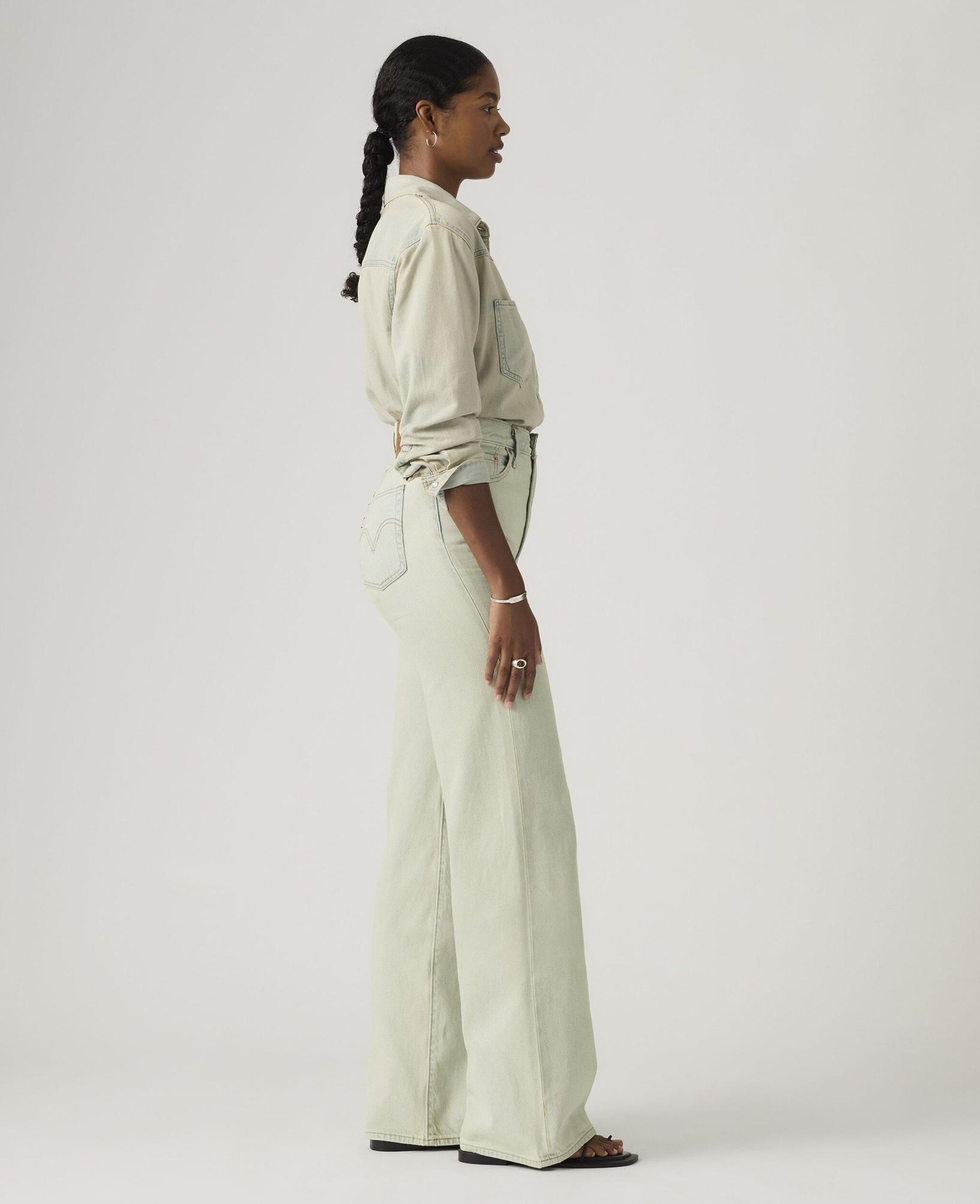 Ribcage Wide Leg Kadın Jean Pantolon