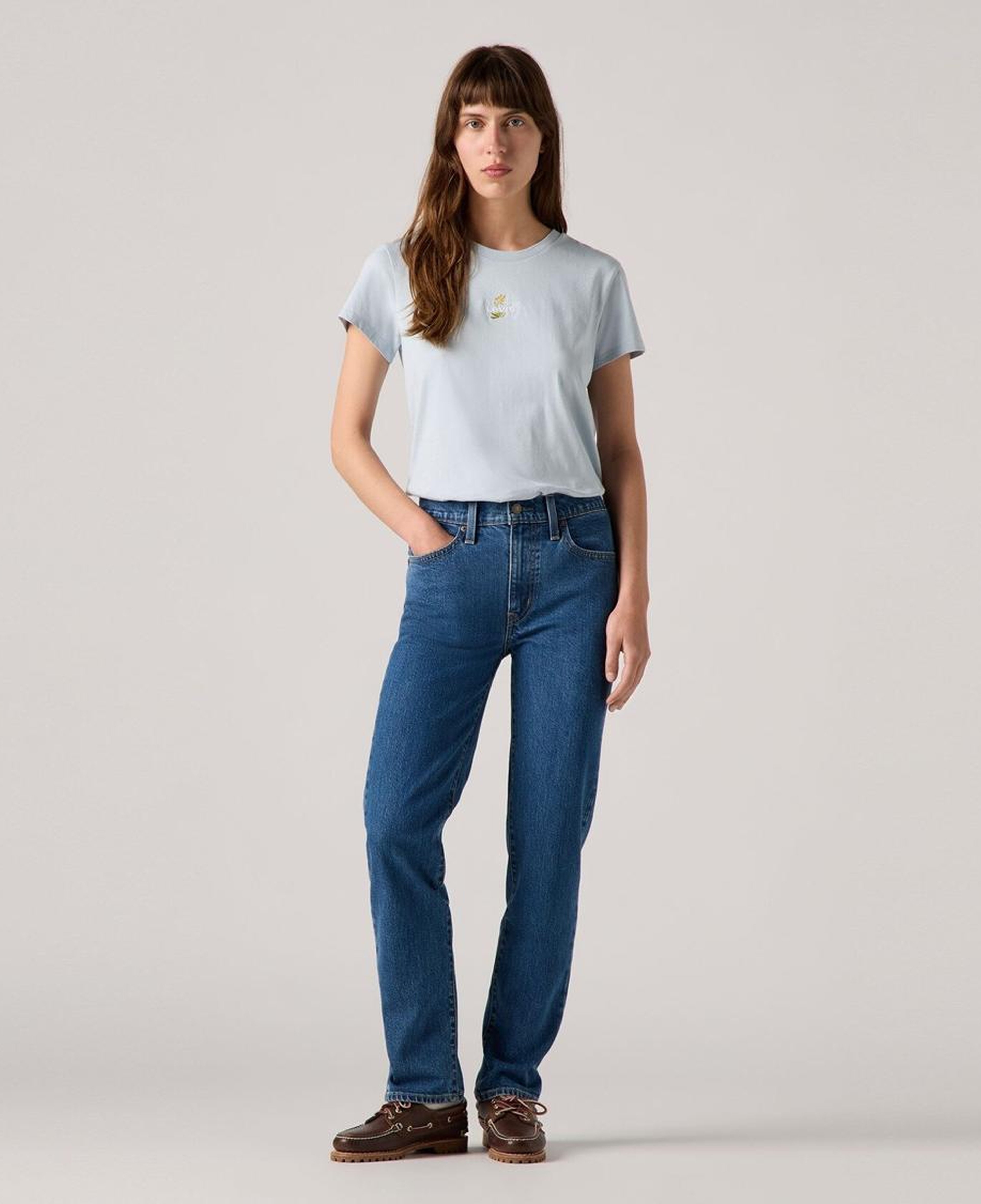 724™ High Rise Straight Kadın Jean Pantolon - Mosey Mid Stone
