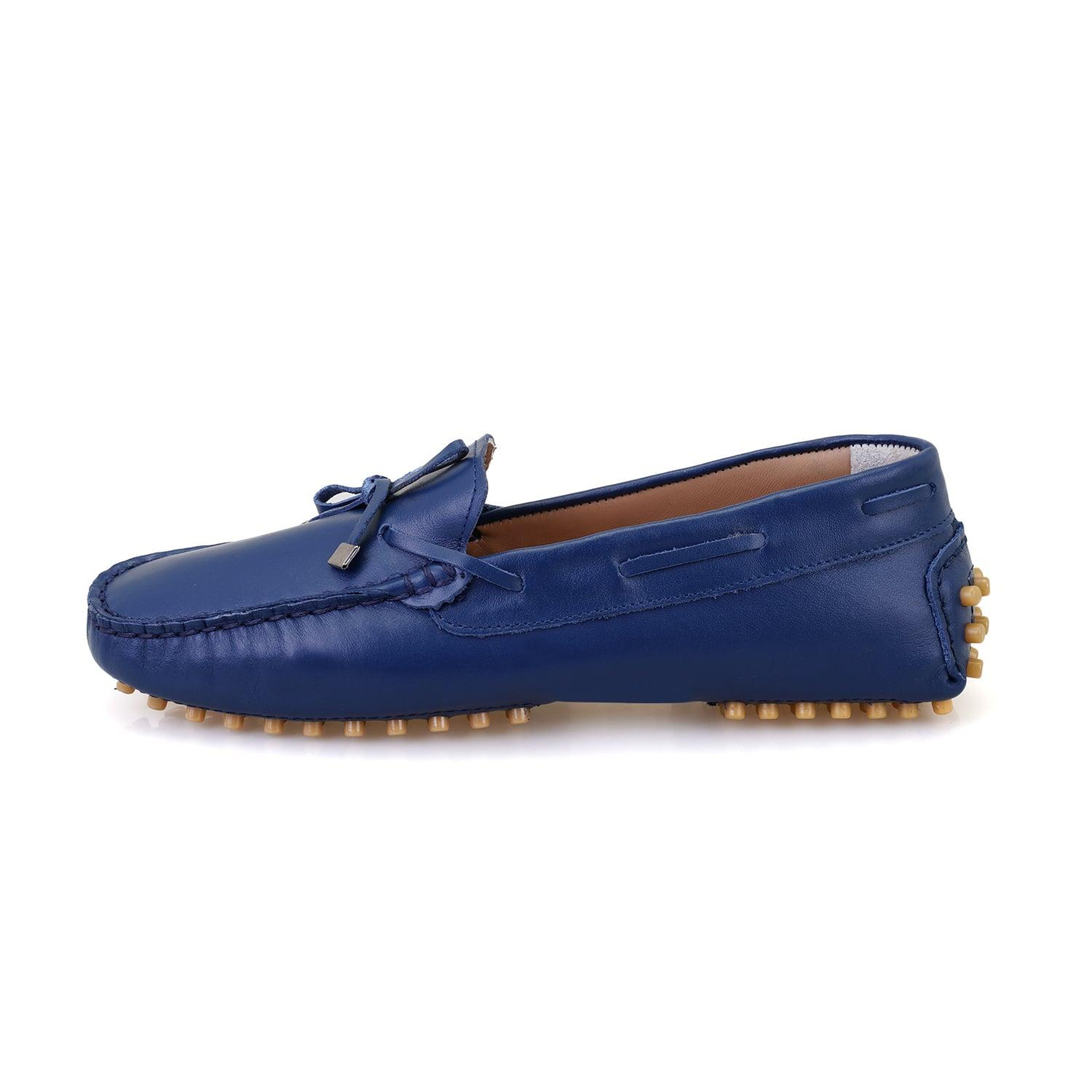 Kadın Mavi Deri Loafer